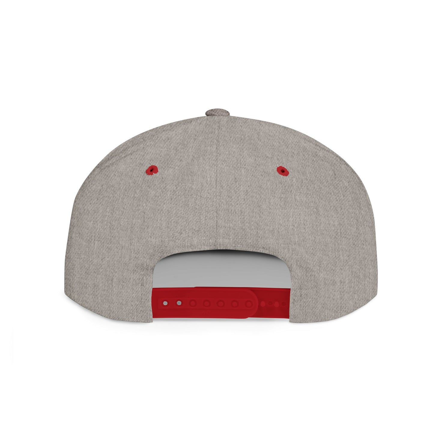 Trippy Stitch ALL WHITE FONT Flat Bill Snapback