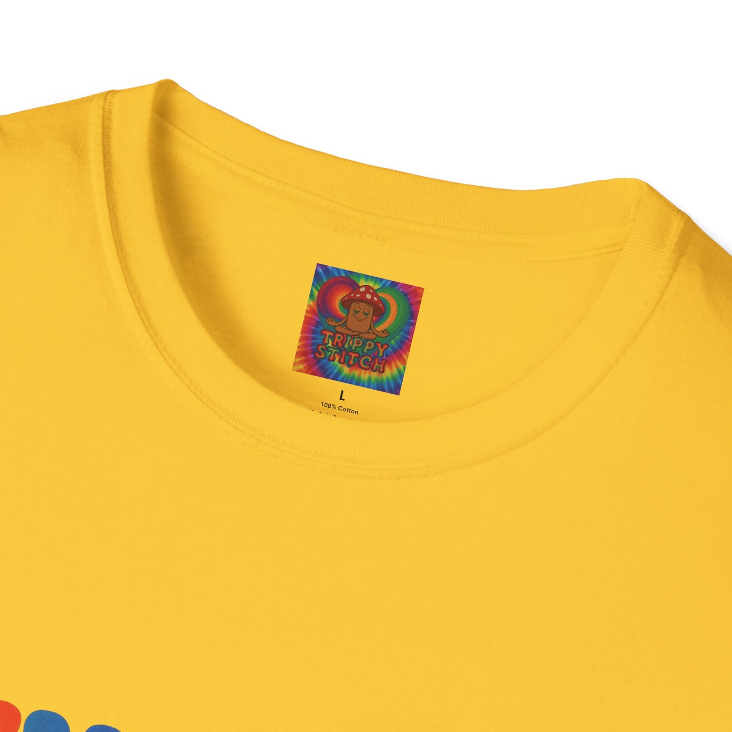 Kindness 💚❤️💙Softstyle T-Shirt, Colorful Graphic Tee, Positive Vibes Shirt, Cute Gift for Friends, Uplifting Fashion Statement