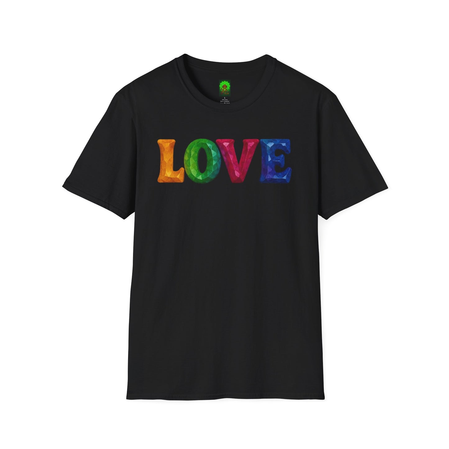 JEWELED LOVE & TRIPPY STITCH-Unisex T-Shirt for Fun & Casual Wear, Gift for Friends & Family, Birthday, Anniversaries