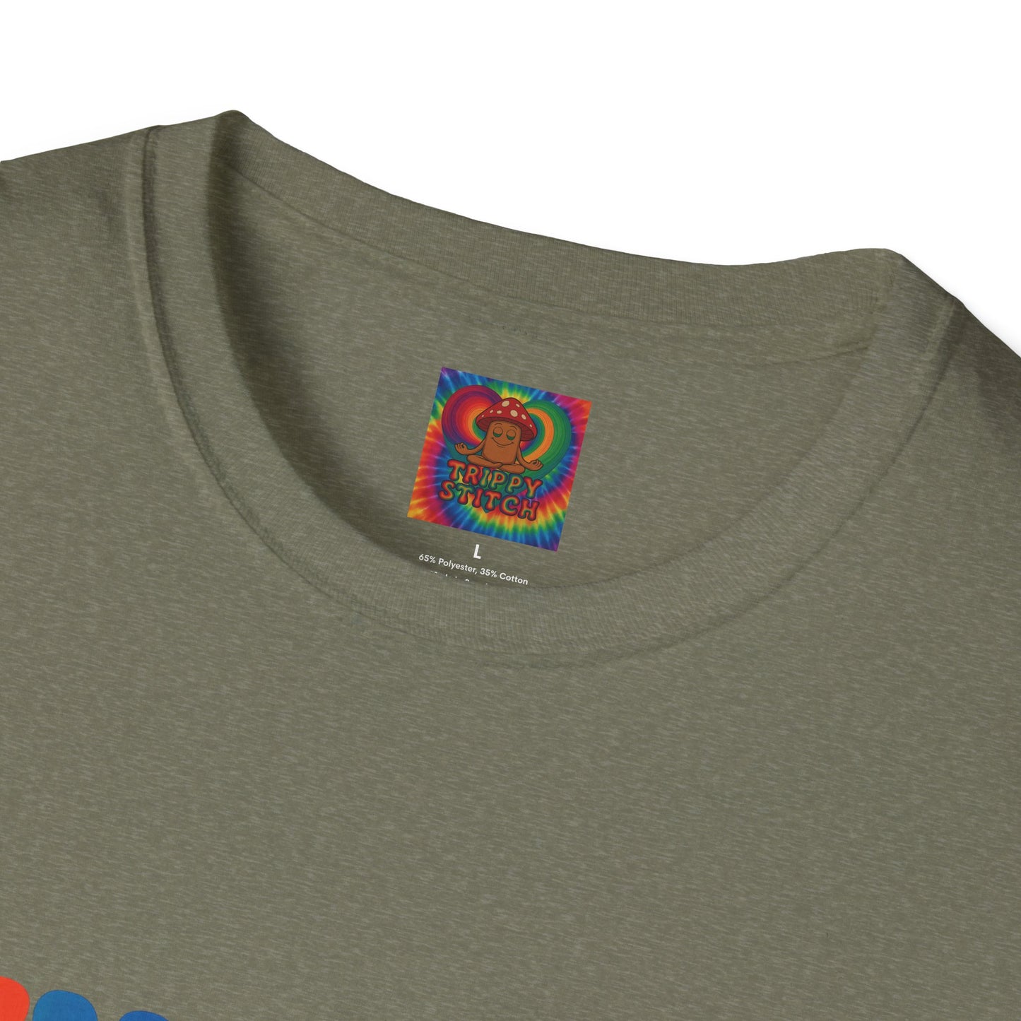 Kindness 💚❤️💙Softstyle T-Shirt, Colorful Graphic Tee, Positive Vibes Shirt, Cute Gift for Friends, Uplifting Fashion Statement