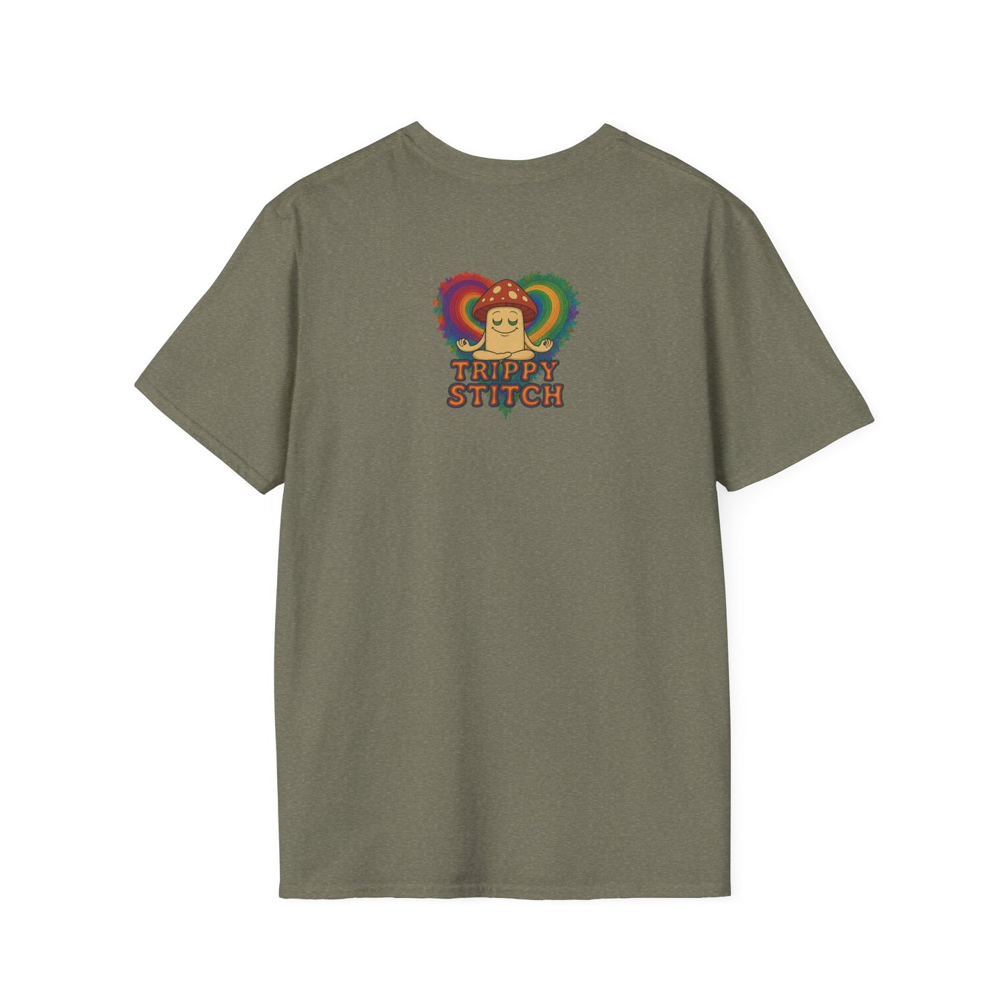 Kindness 💚❤️💙Softstyle T-Shirt, Colorful Graphic Tee, Positive Vibes Shirt, Cute Gift for Friends, Uplifting Fashion Statement