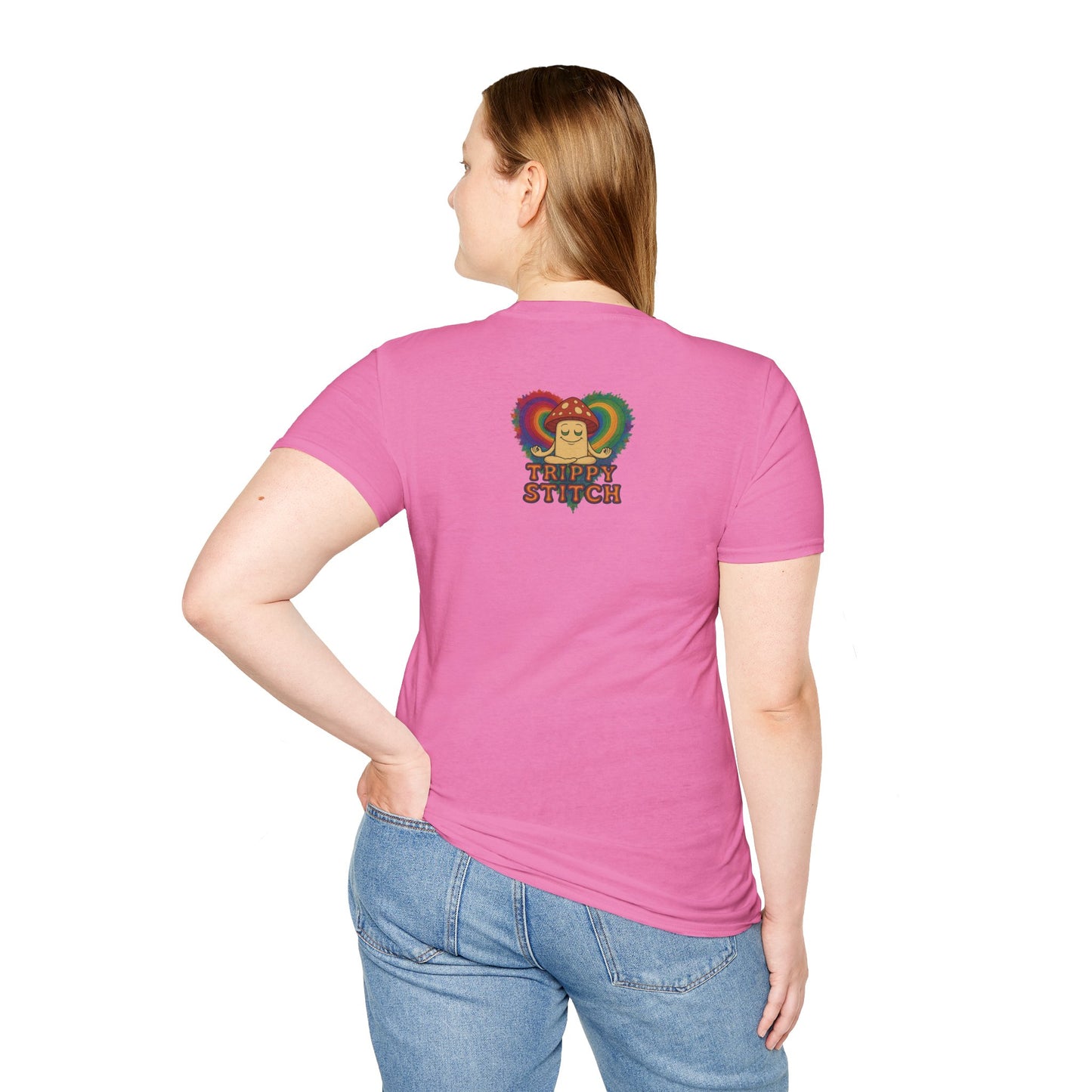 Kindness 💚❤️💙Softstyle T-Shirt, Colorful Graphic Tee, Positive Vibes Shirt, Cute Gift for Friends, Uplifting Fashion Statement