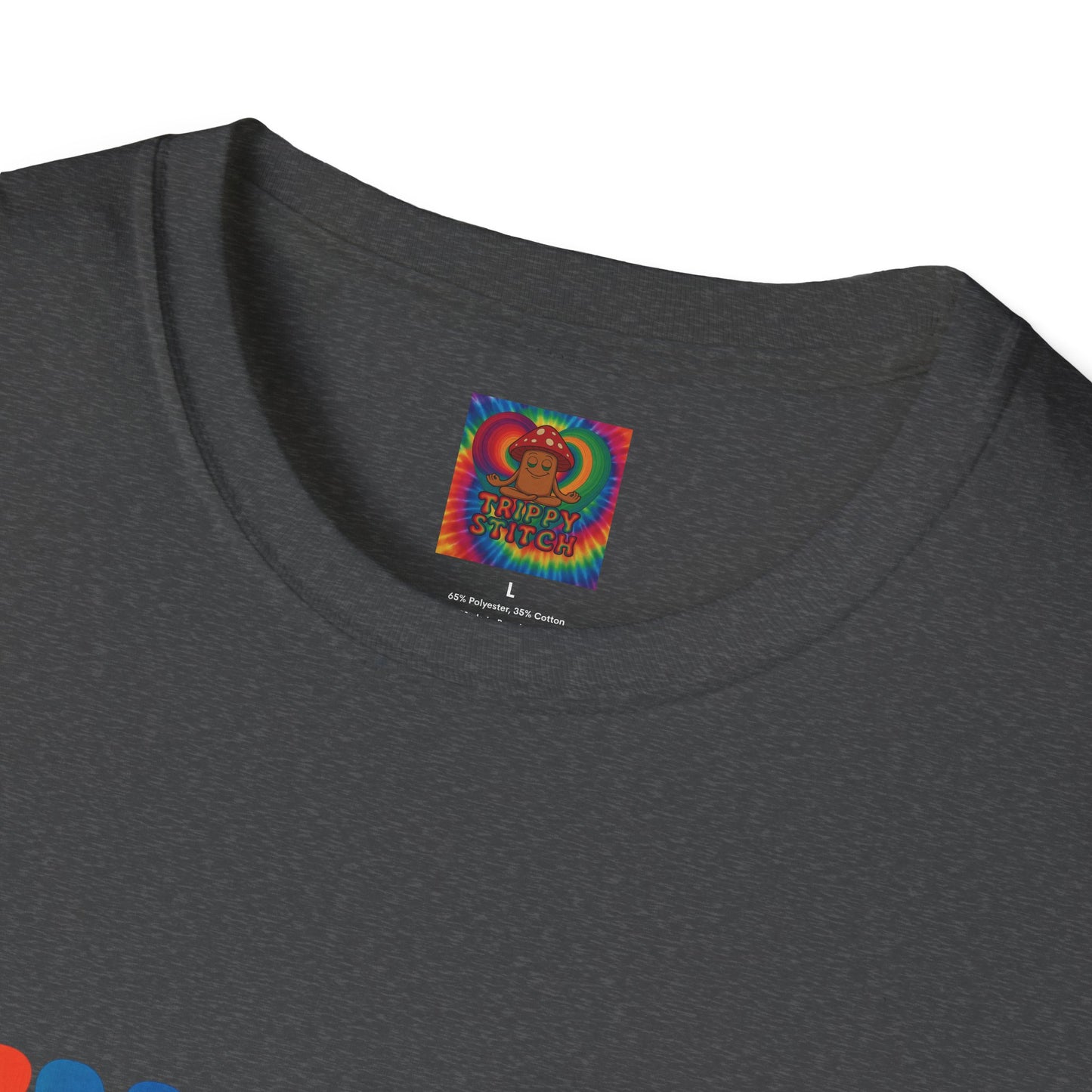 Kindness 💚❤️💙Softstyle T-Shirt, Colorful Graphic Tee, Positive Vibes Shirt, Cute Gift for Friends, Uplifting Fashion Statement