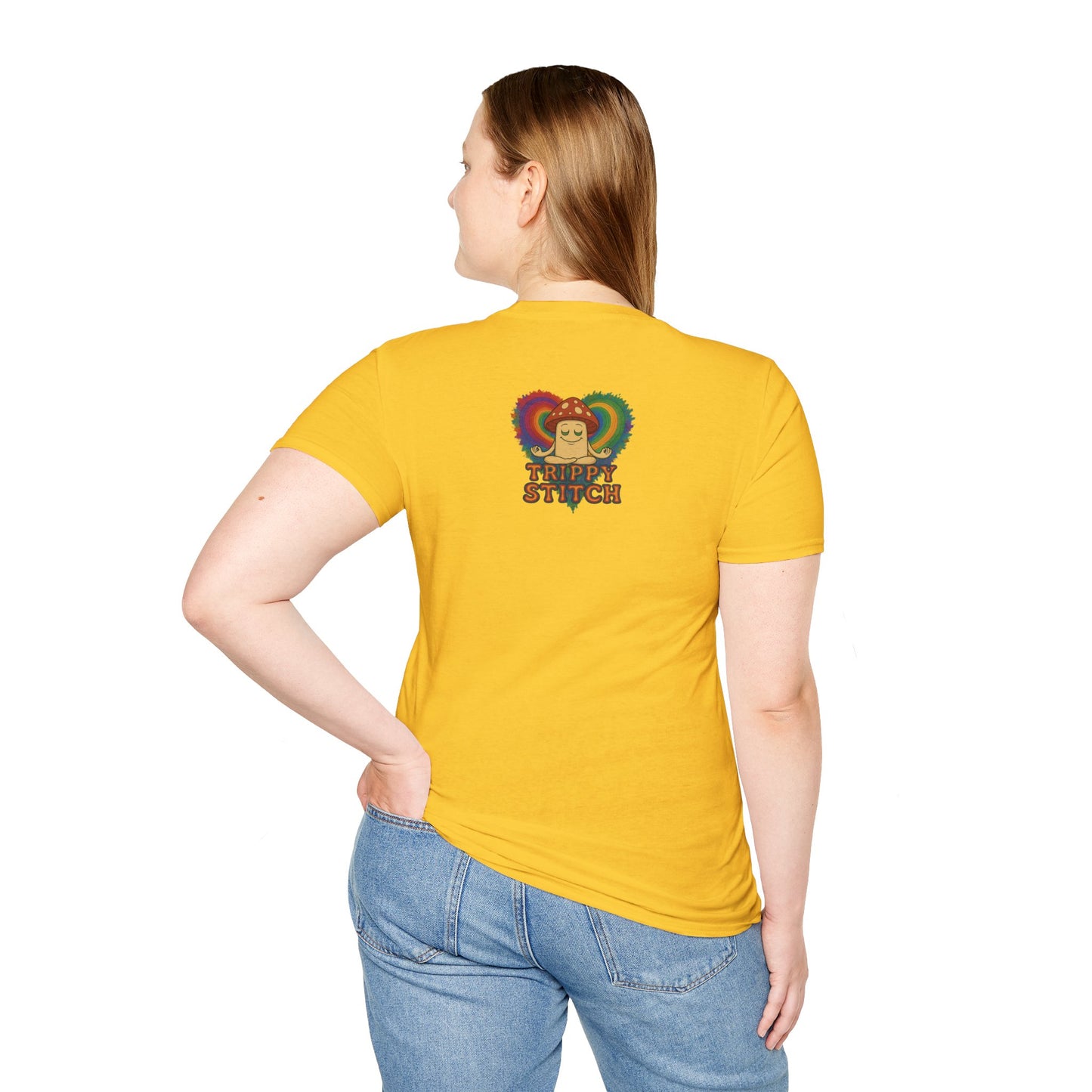 Kindness 💚❤️💙Softstyle T-Shirt, Colorful Graphic Tee, Positive Vibes Shirt, Cute Gift for Friends, Uplifting Fashion Statement