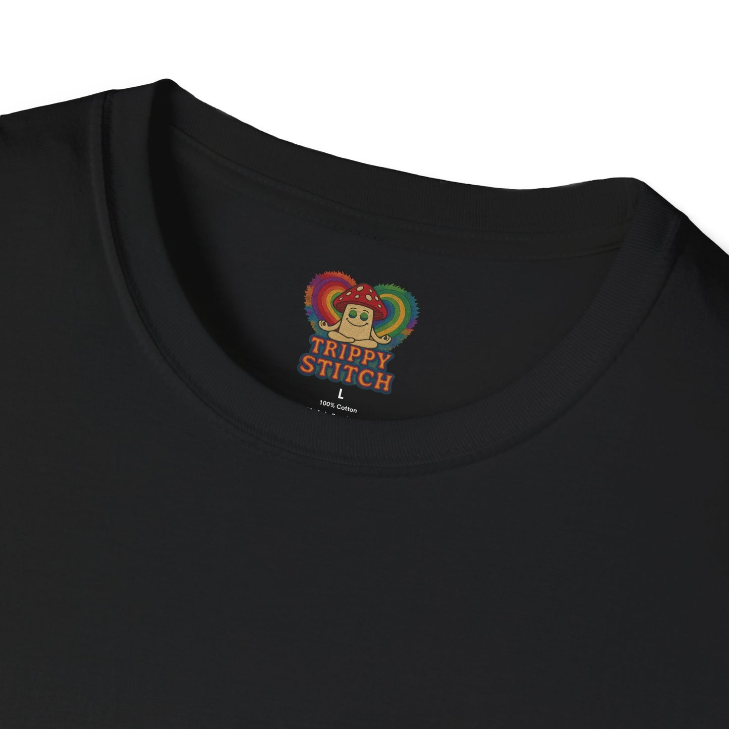 TRIPPY SPLATTER HEART-Softstyle T-Shirt - Casual Comfort Tee, Everyday Basics, Gift for Her/Him, Summer Wear, Graphic Tee