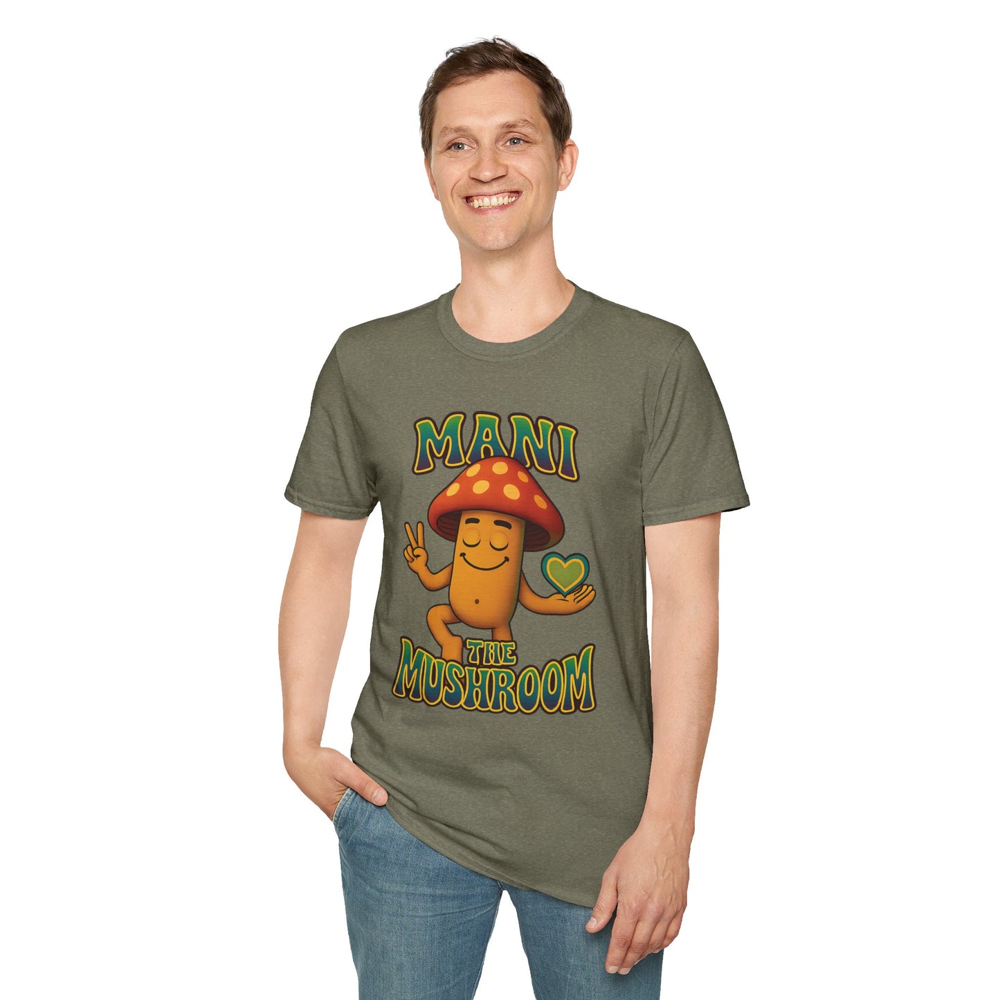 Mani the Mushroom Peace Love & Unity