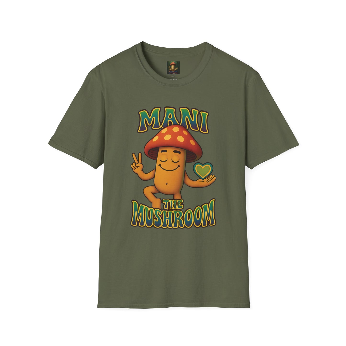 Mani the Mushroom Peace Love & Unity