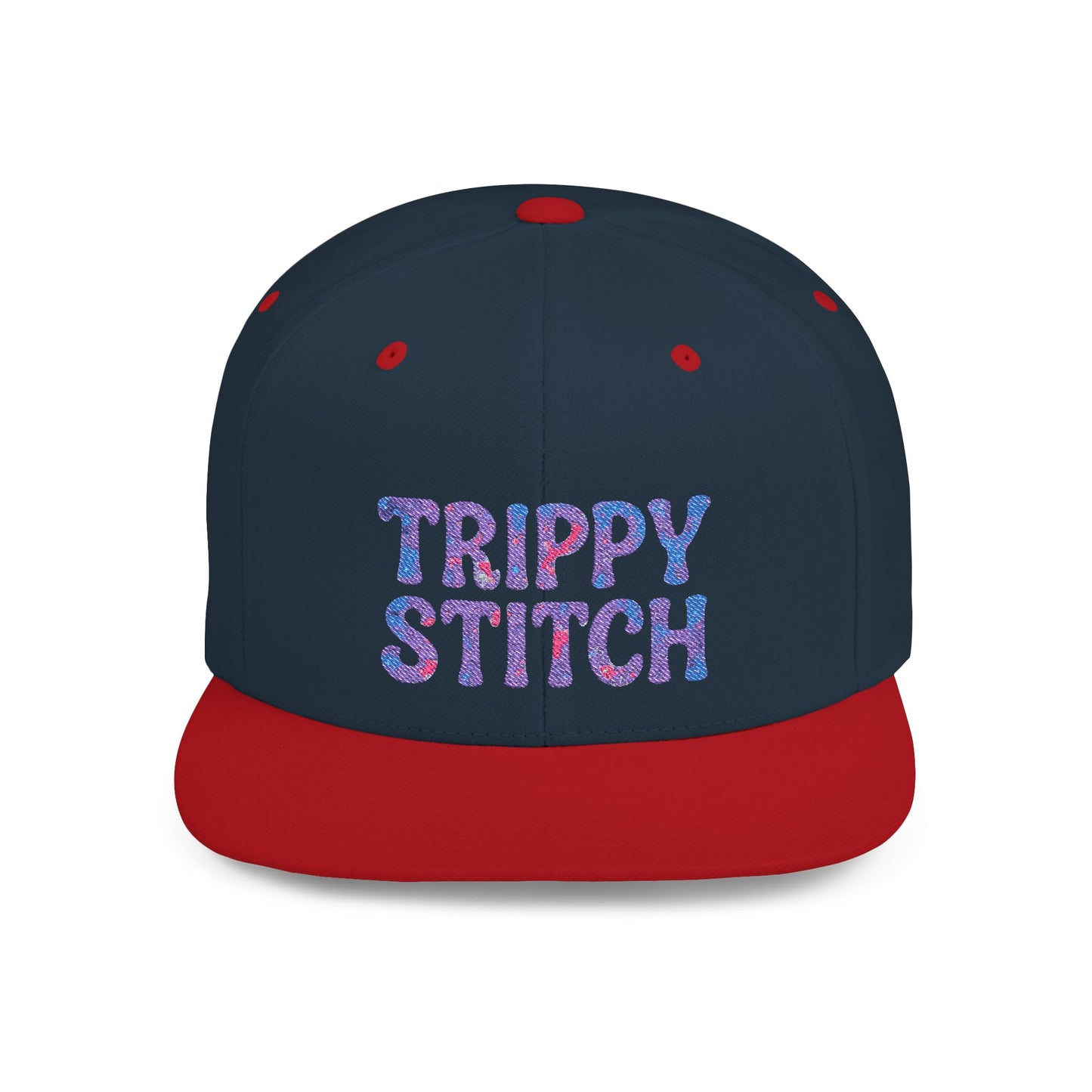 Trippy Stitch Cosmic⭐Flat Bill Snapback Hat