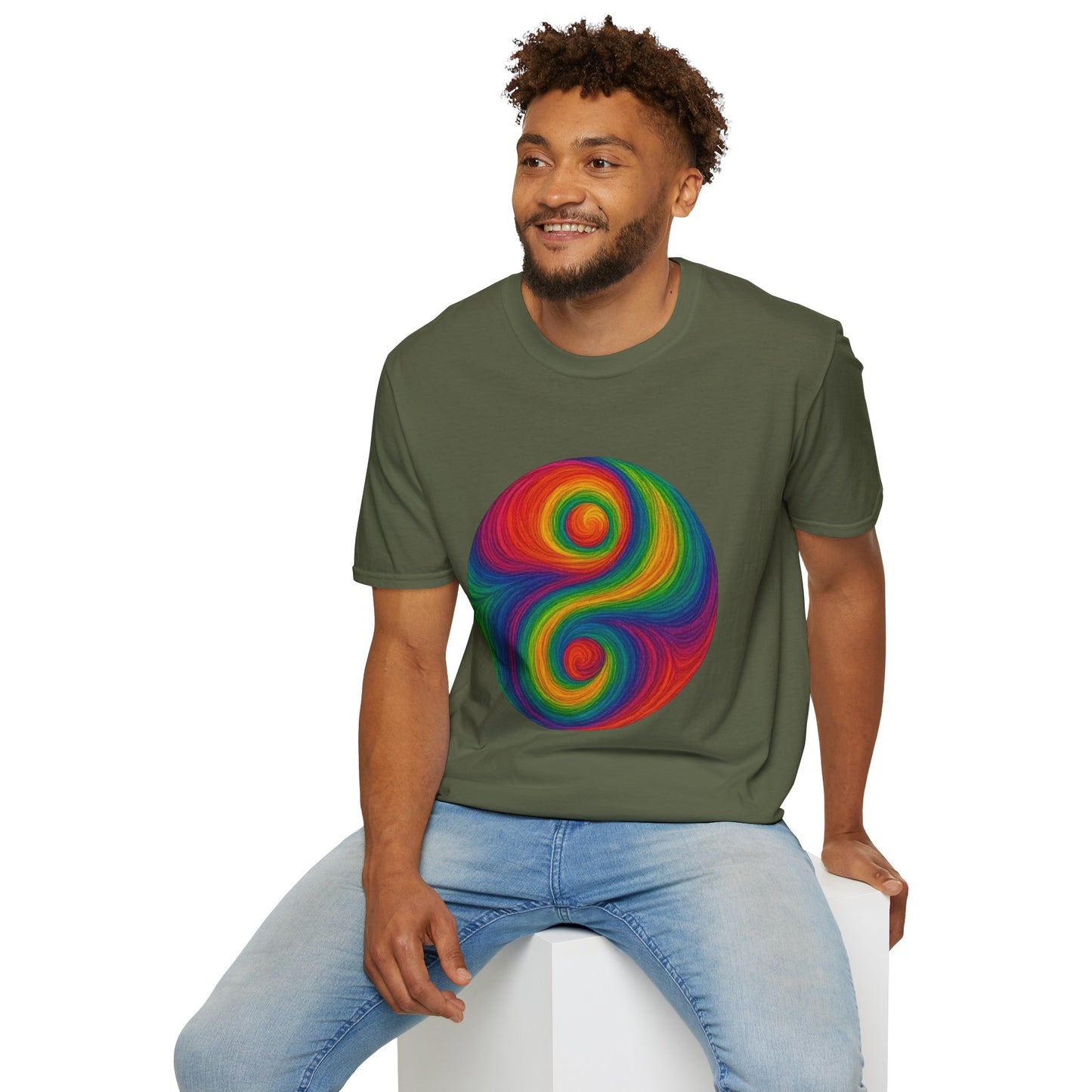 Trippy Stitch Yin Yang T-Shirt ☯️