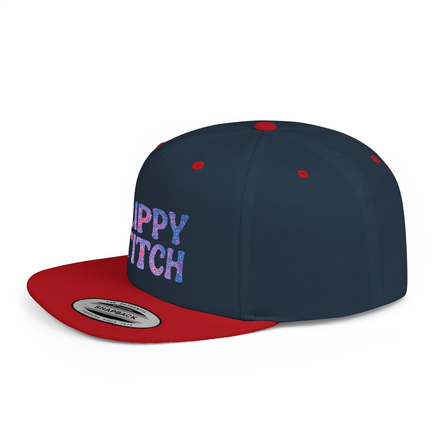 Trippy Stitch Cosmic⭐Flat Bill Snapback Hat