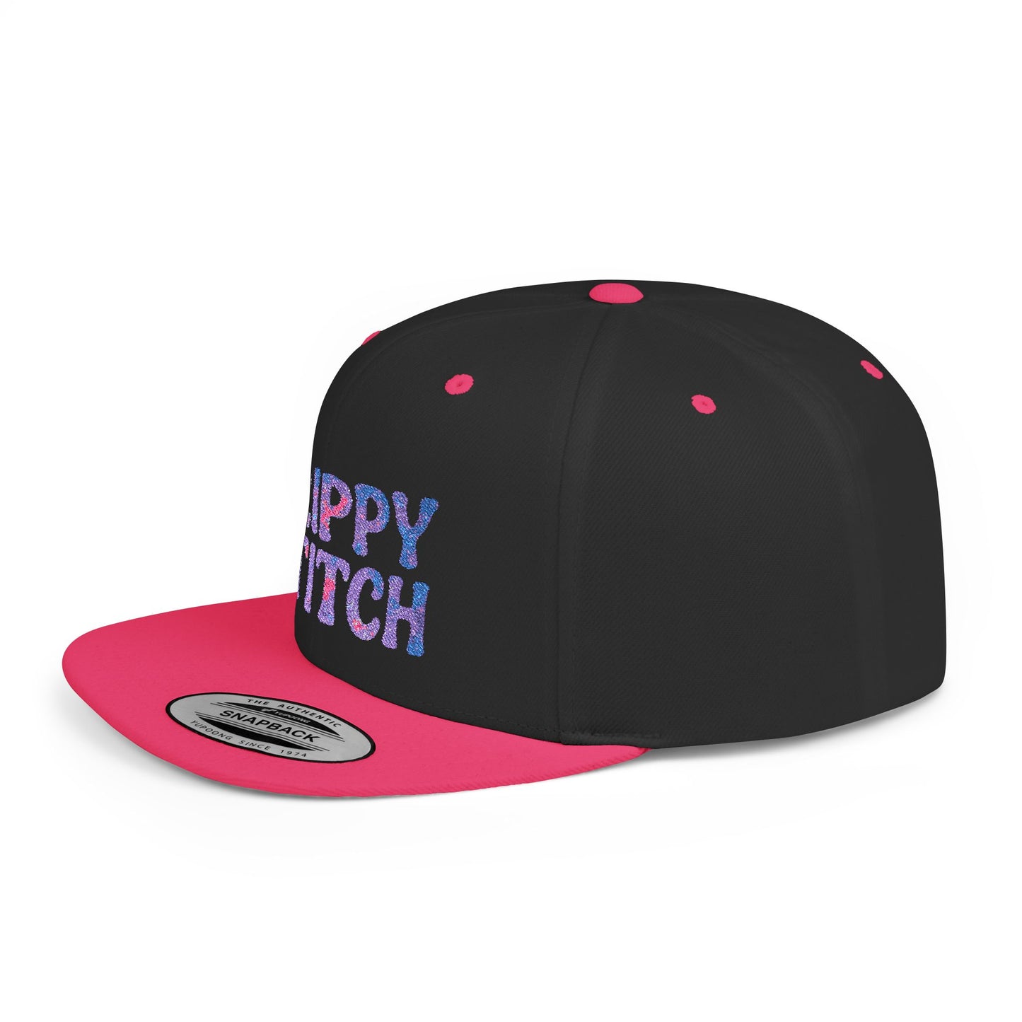 Trippy Stitch Cosmic⭐Flat Bill Snapback Hat