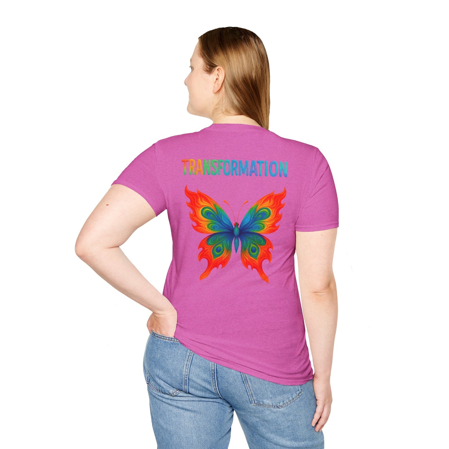 Beautiful Transformation T-Shirt, Colorful Caterpillar and Butterfly Tee, Nature Inspired Art Shirt, Unique Gift for Nature Lovers