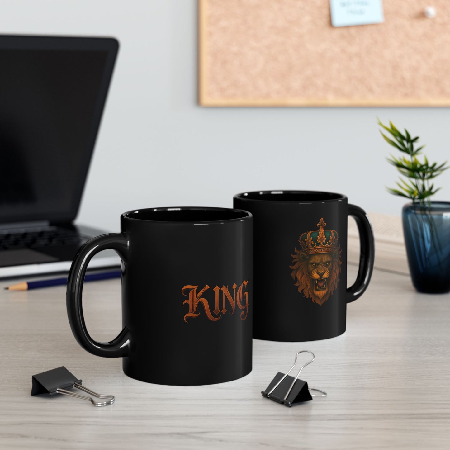 Crowned Lion King Coffee Mug