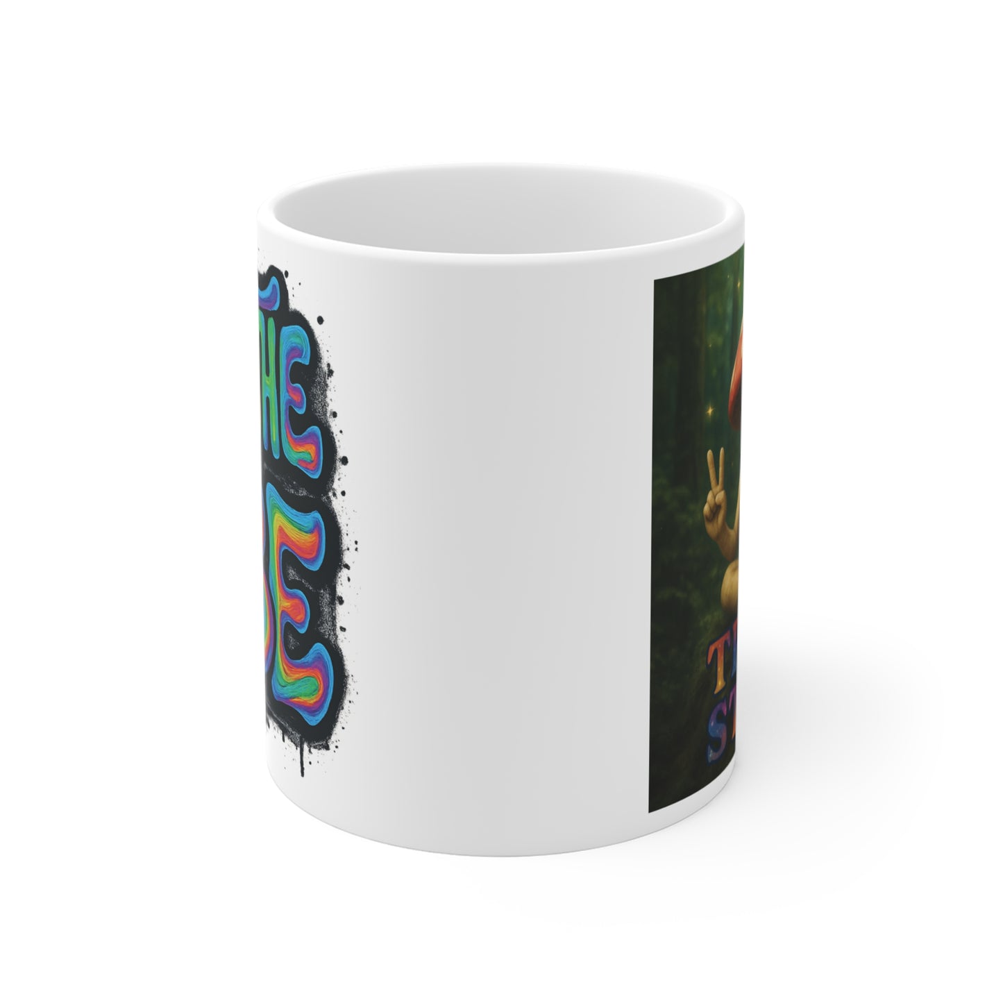 Be The Vibe with Mani the Mushroom Coffee Mug