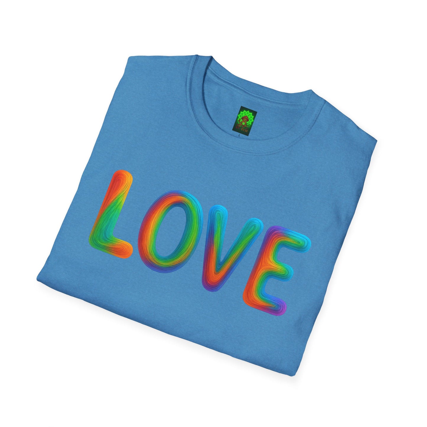 JEWELED LOVE & TRIPPY STITCH-Unisex T-Shirt for Fun & Casual Wear, Gift for Friends & Family, Birthday, Anniversaries