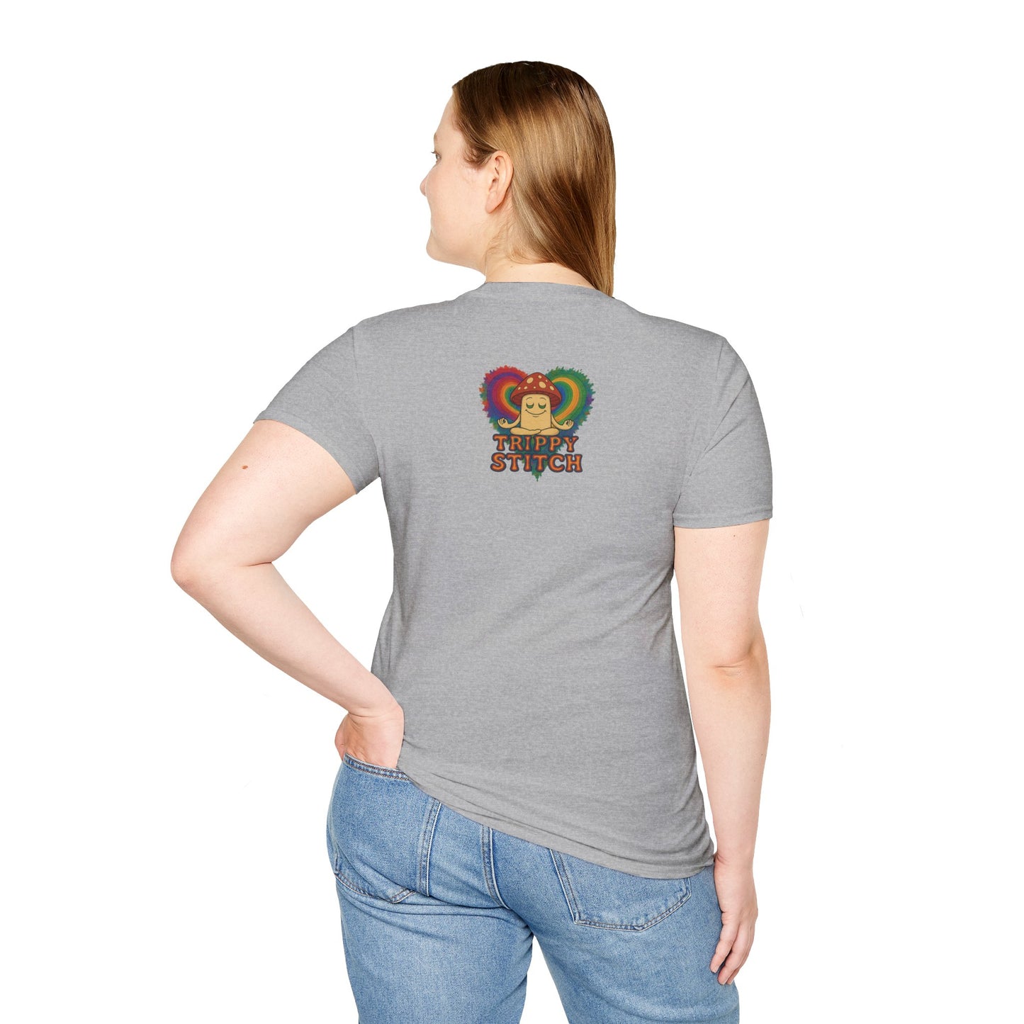 Kindness 💚❤️💙Softstyle T-Shirt, Colorful Graphic Tee, Positive Vibes Shirt, Cute Gift for Friends, Uplifting Fashion Statement