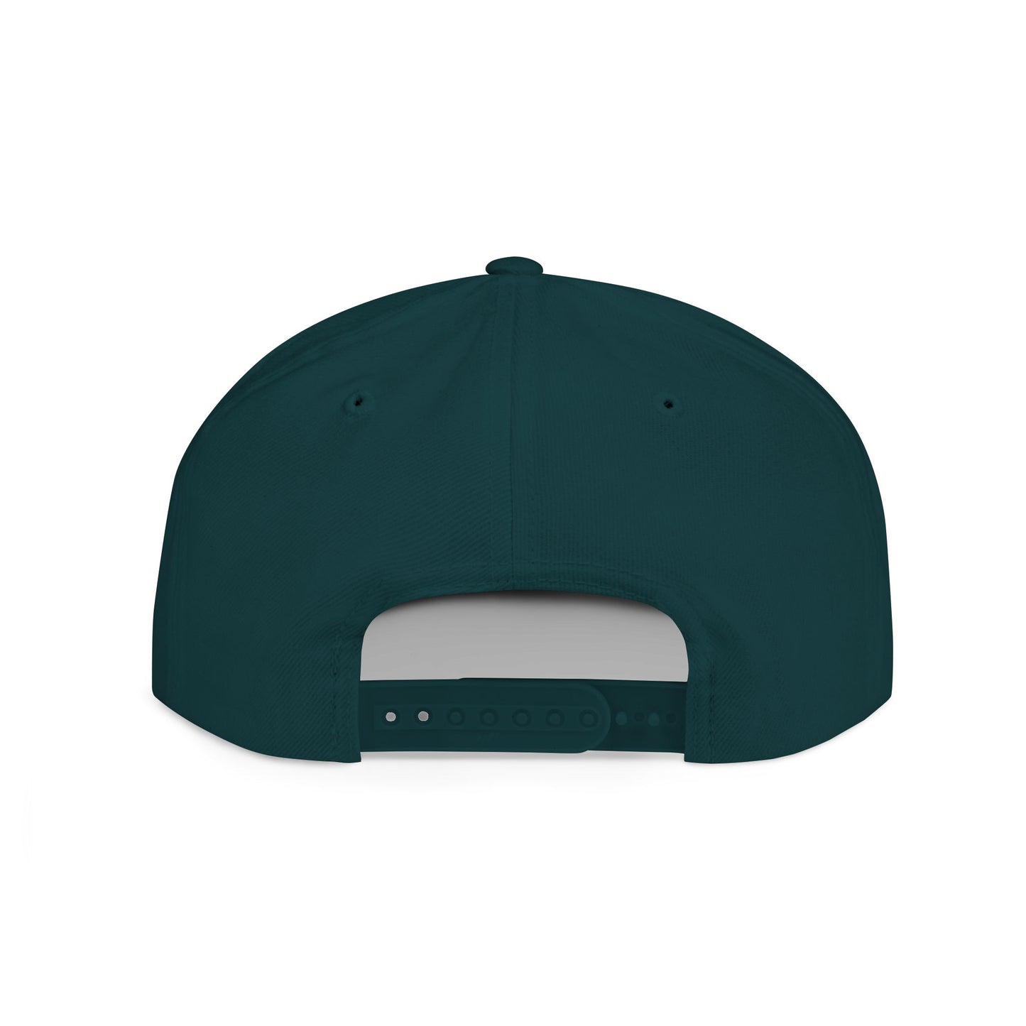 Trippy Stitch ALL WHITE FONT Flat Bill Snapback