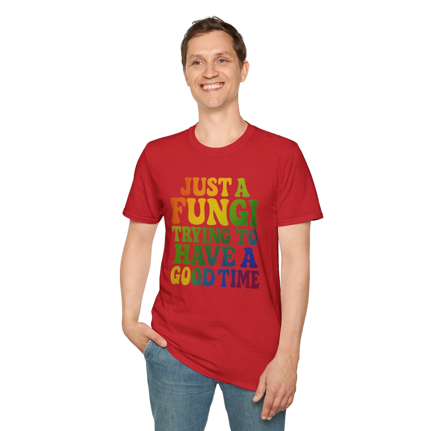 FUNGI🍄-T-Shirt for Fungi Lovers, Quirky Gift, Festival Wear, Casual Style, Nature Theme