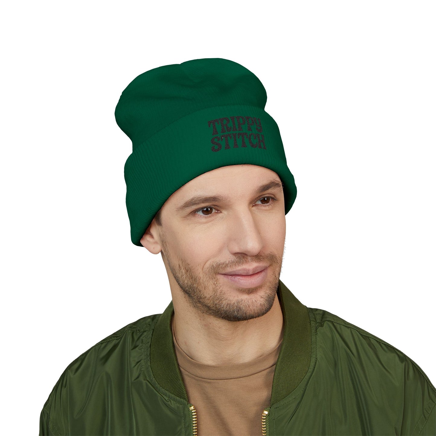 Trippy Stitch Beanie - Classic Cuffed Hat for Style, Winter, Gifts, Outdoor Activities, Streetwear