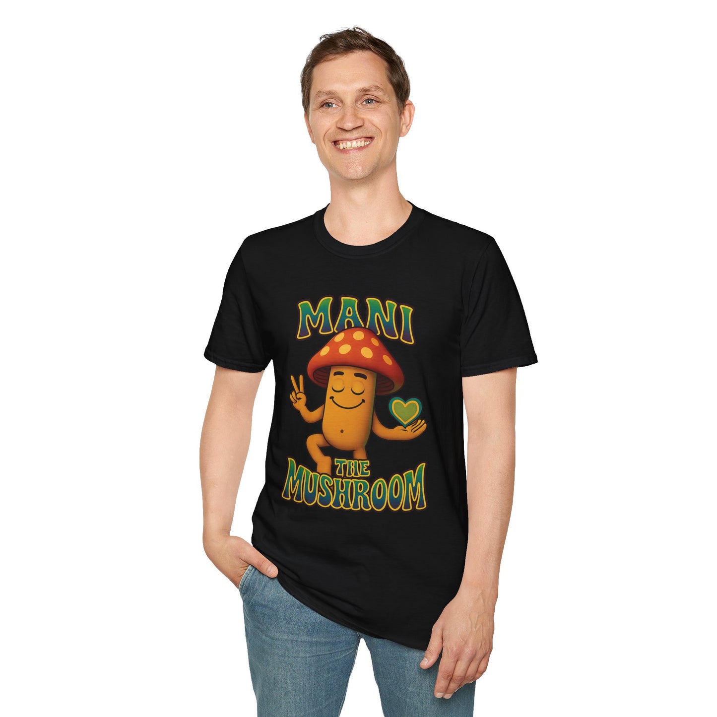 Mani the Mushroom Peace Love & Unity
