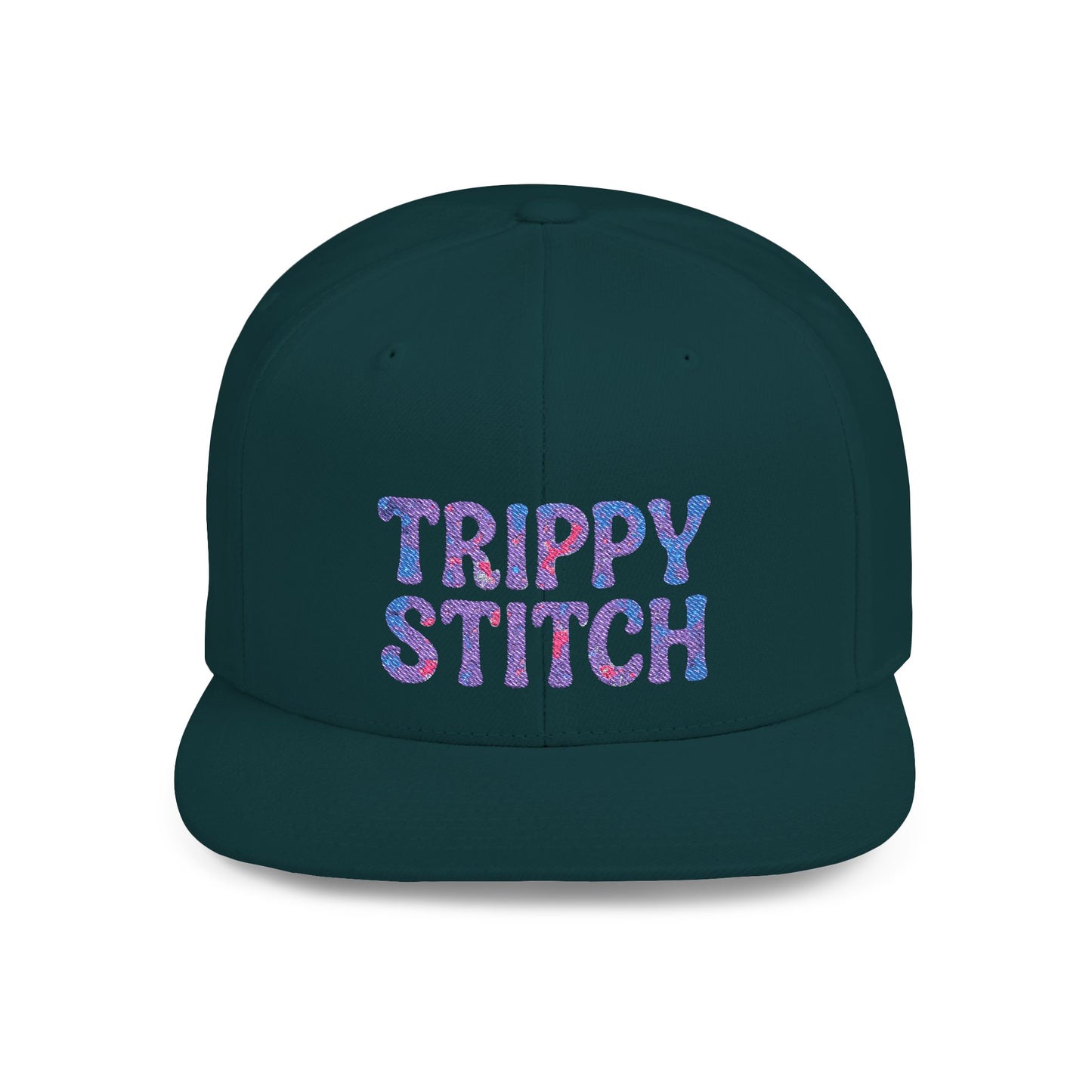 Trippy Stitch Cosmic⭐Flat Bill Snapback Hat