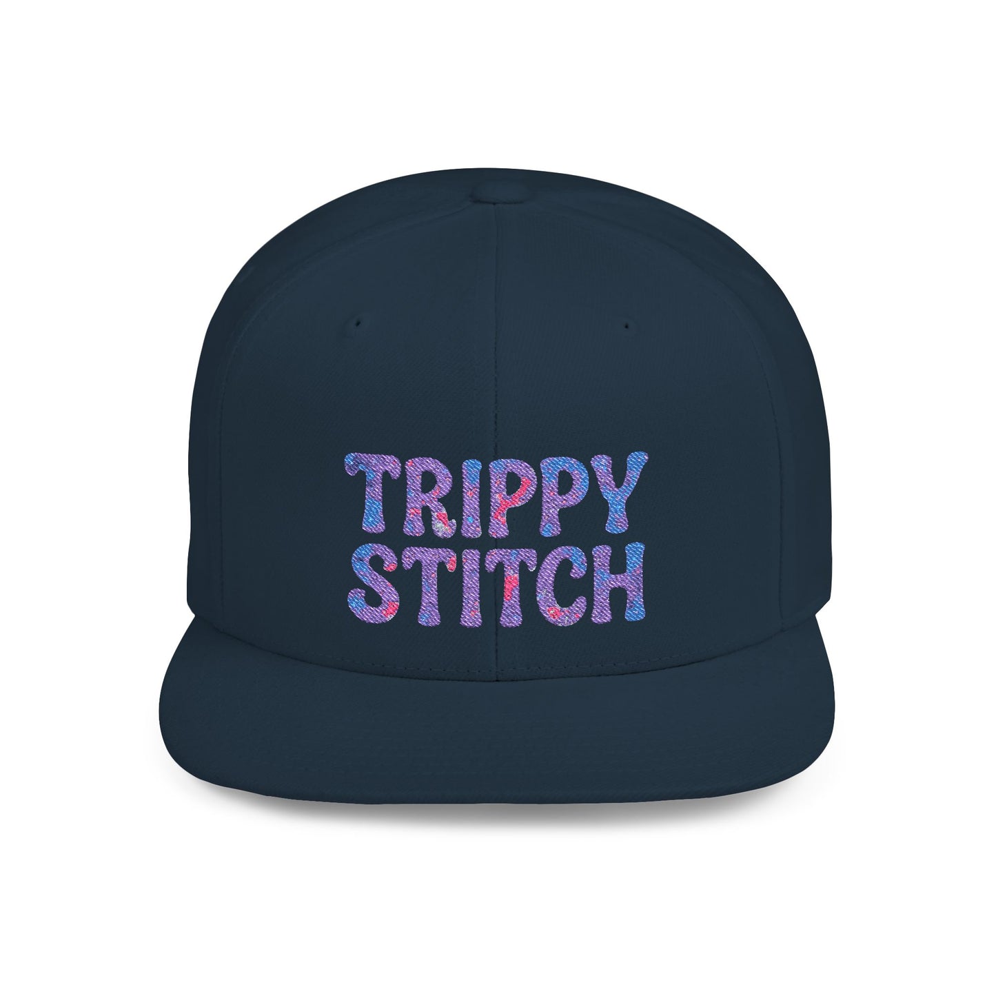 Trippy Stitch Cosmic⭐Flat Bill Snapback Hat
