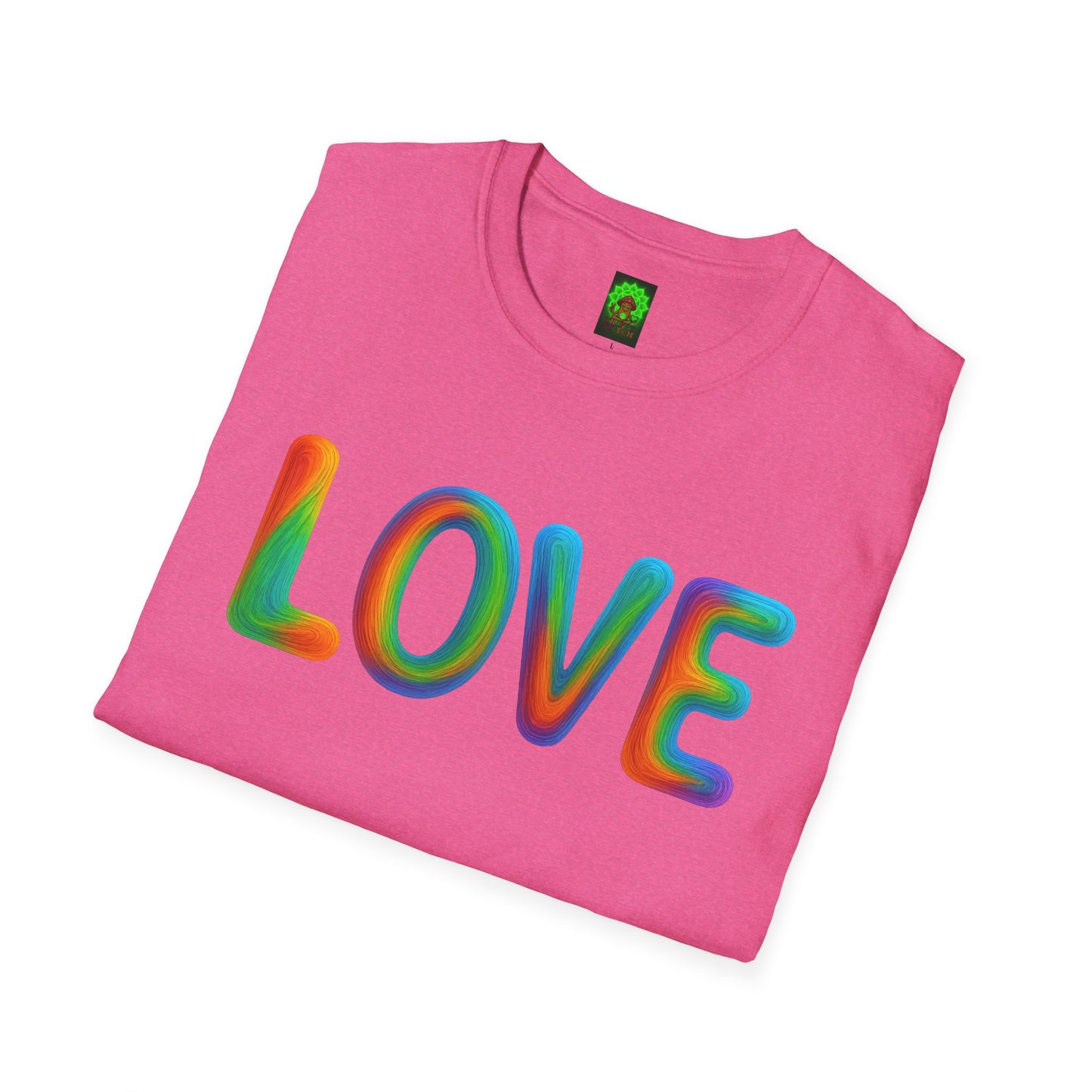 JEWELED LOVE & TRIPPY STITCH-Unisex T-Shirt for Fun & Casual Wear, Gift for Friends & Family, Birthday, Anniversaries