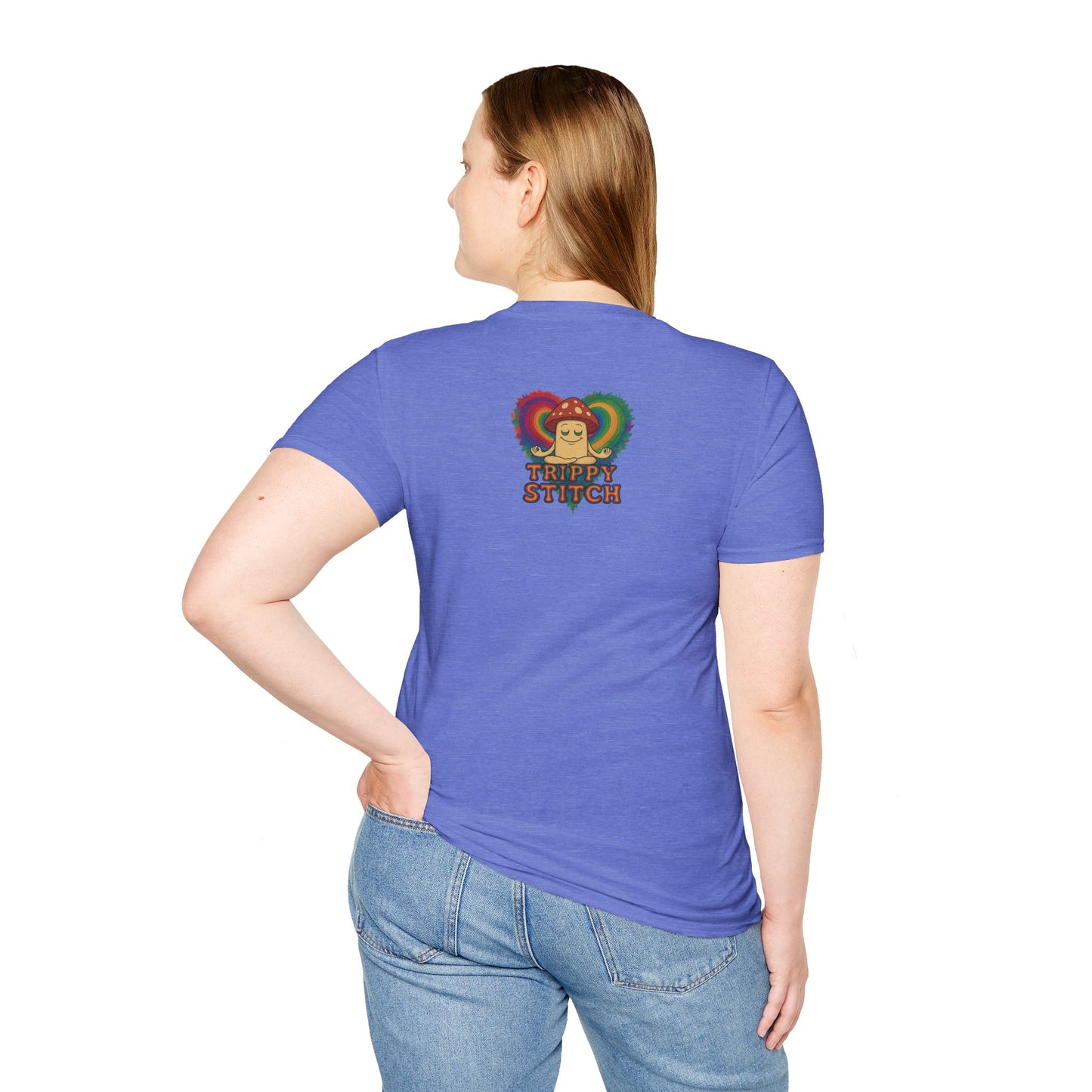 Kindness 💚❤️💙Softstyle T-Shirt, Colorful Graphic Tee, Positive Vibes Shirt, Cute Gift for Friends, Uplifting Fashion Statement