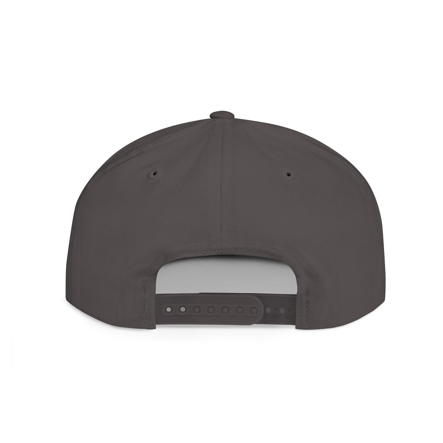 Trippy Stitch ALL WHITE FONT Flat Bill Snapback