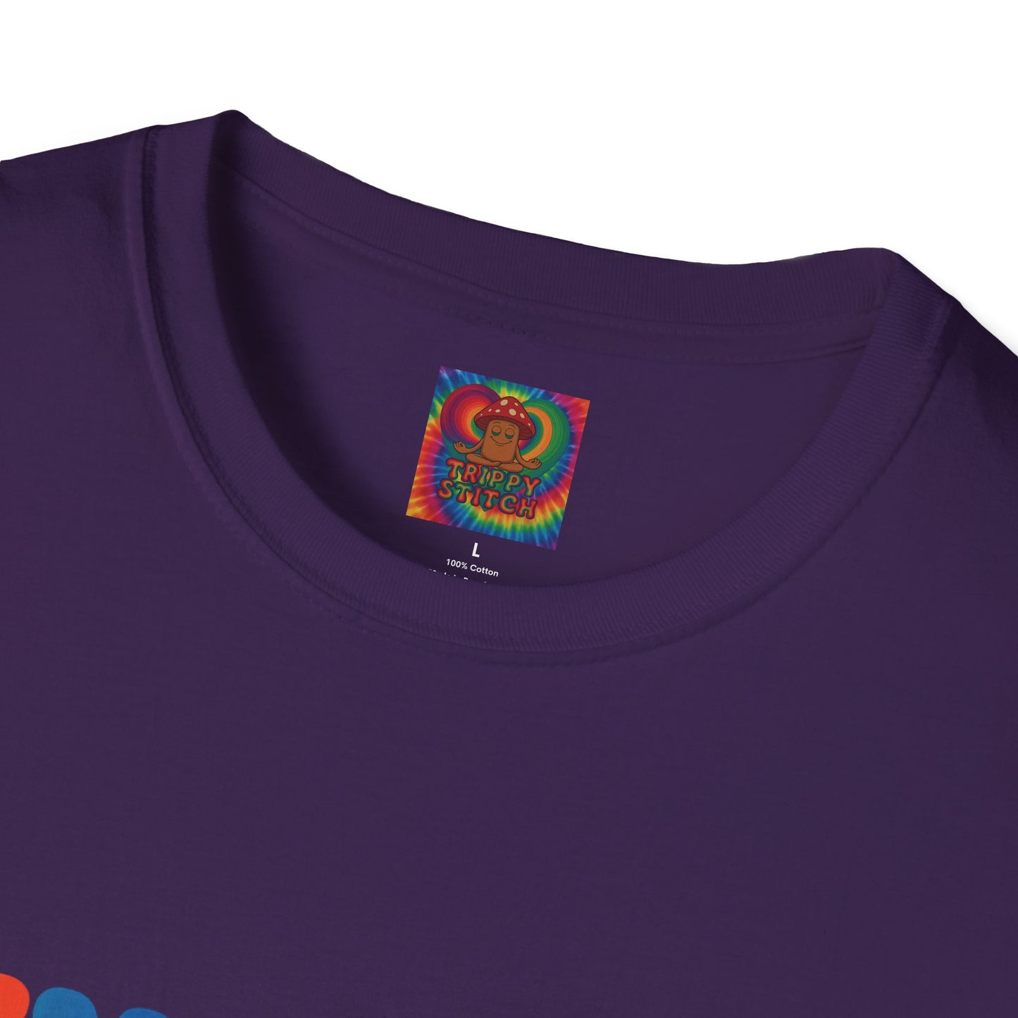 Kindness 💚❤️💙Softstyle T-Shirt, Colorful Graphic Tee, Positive Vibes Shirt, Cute Gift for Friends, Uplifting Fashion Statement