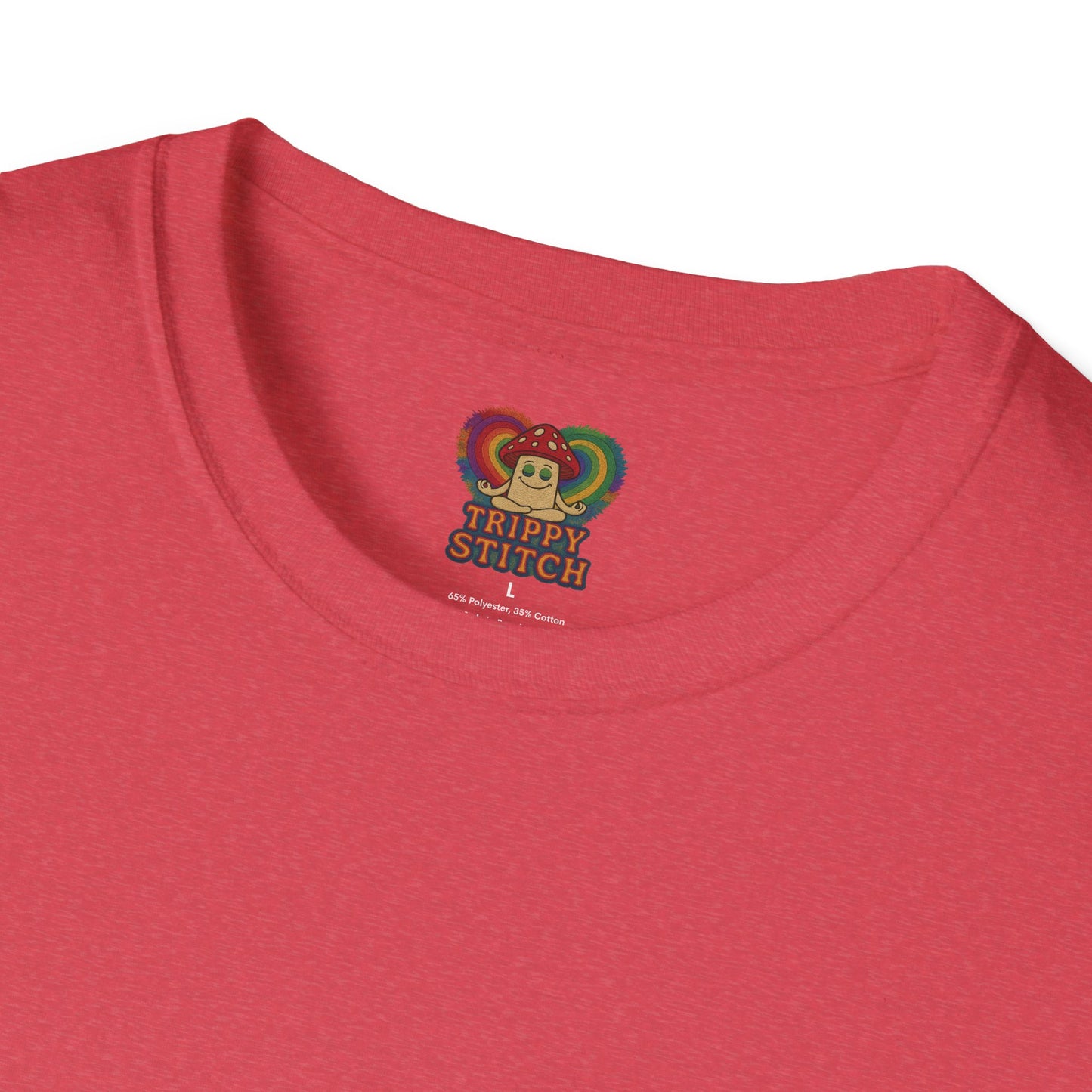 TRIPPY SPLATTER HEART-Softstyle T-Shirt - Casual Comfort Tee, Everyday Basics, Gift for Her/Him, Summer Wear, Graphic Tee