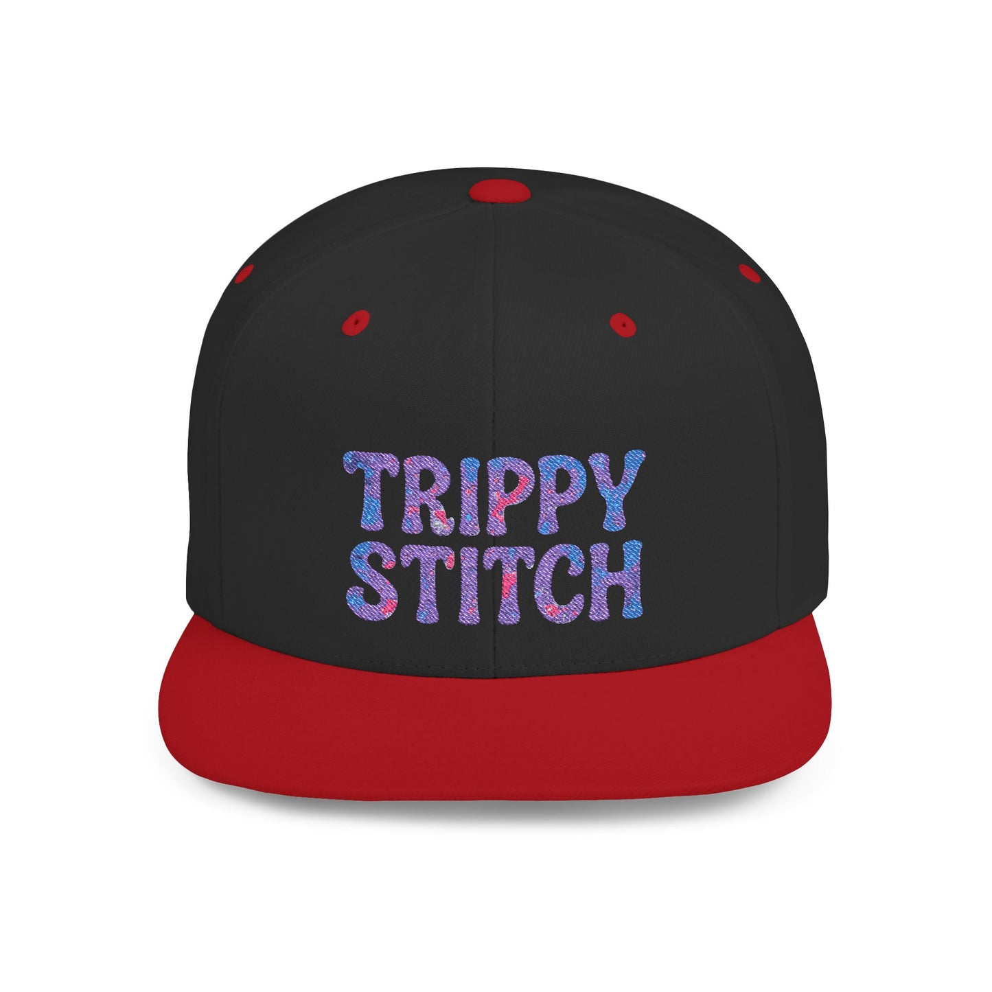 Trippy Stitch Cosmic⭐Flat Bill Snapback Hat