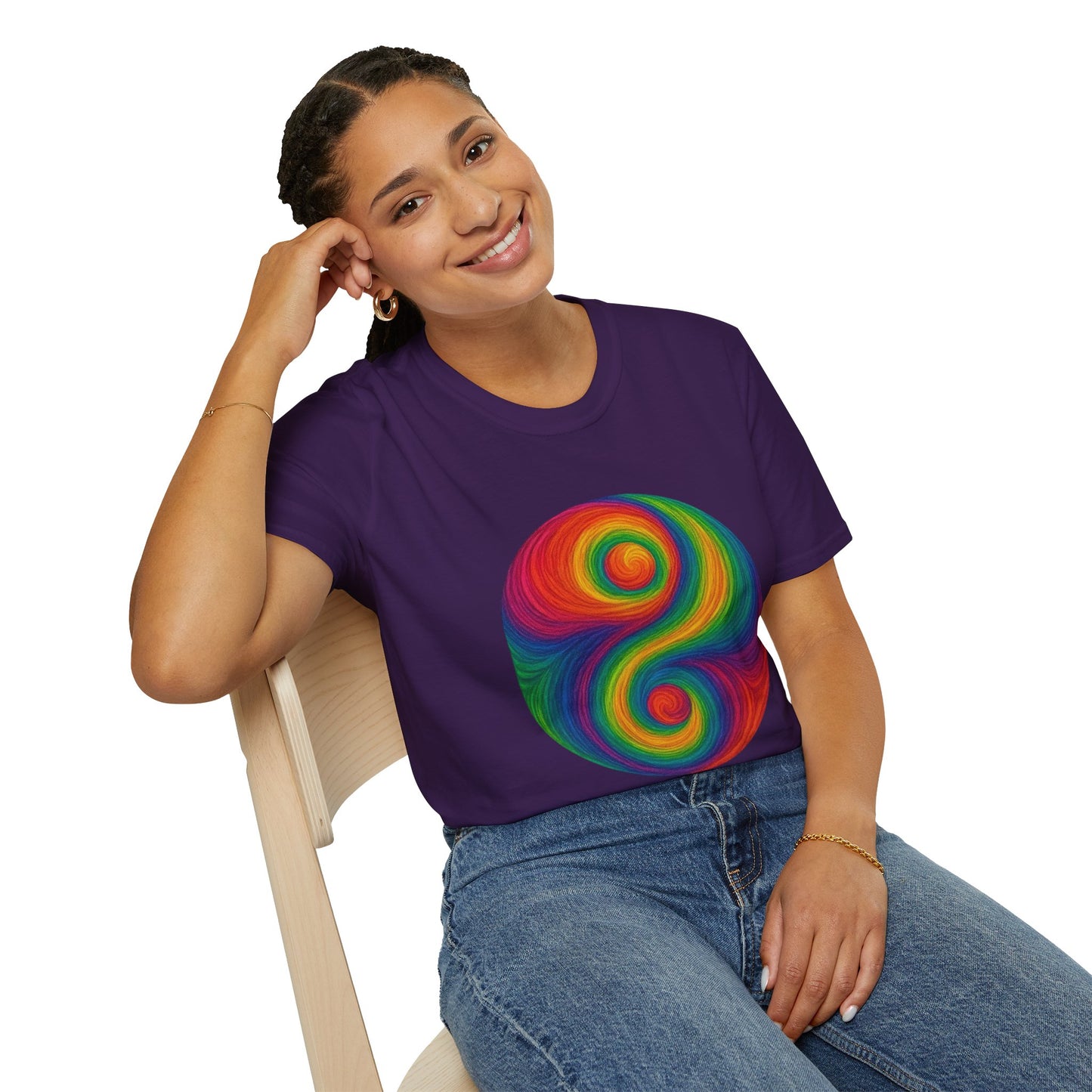 Trippy Stitch Yin Yang T-Shirt ☯️