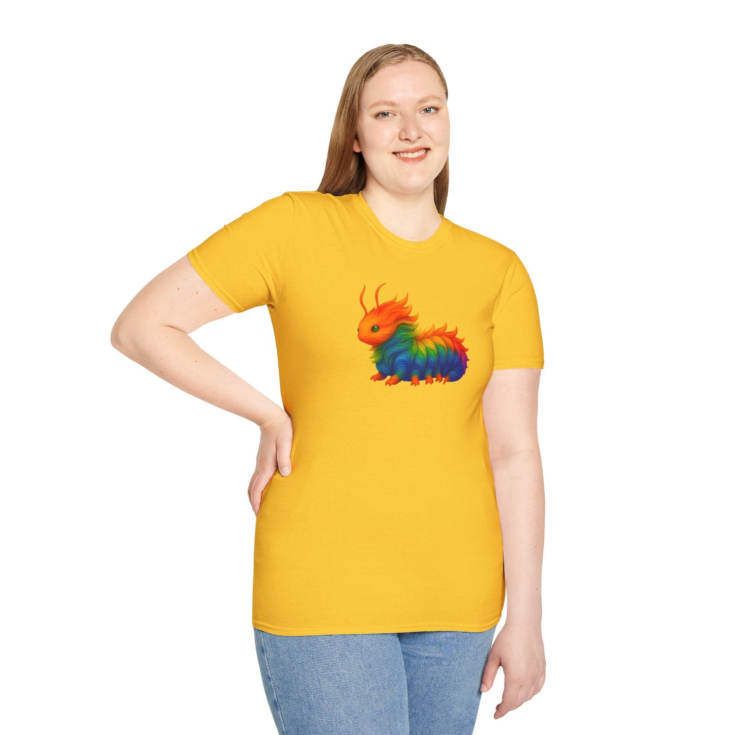 Beautiful Transformation T-Shirt, Colorful Caterpillar and Butterfly Tee, Nature Inspired Art Shirt, Unique Gift for Nature Lovers