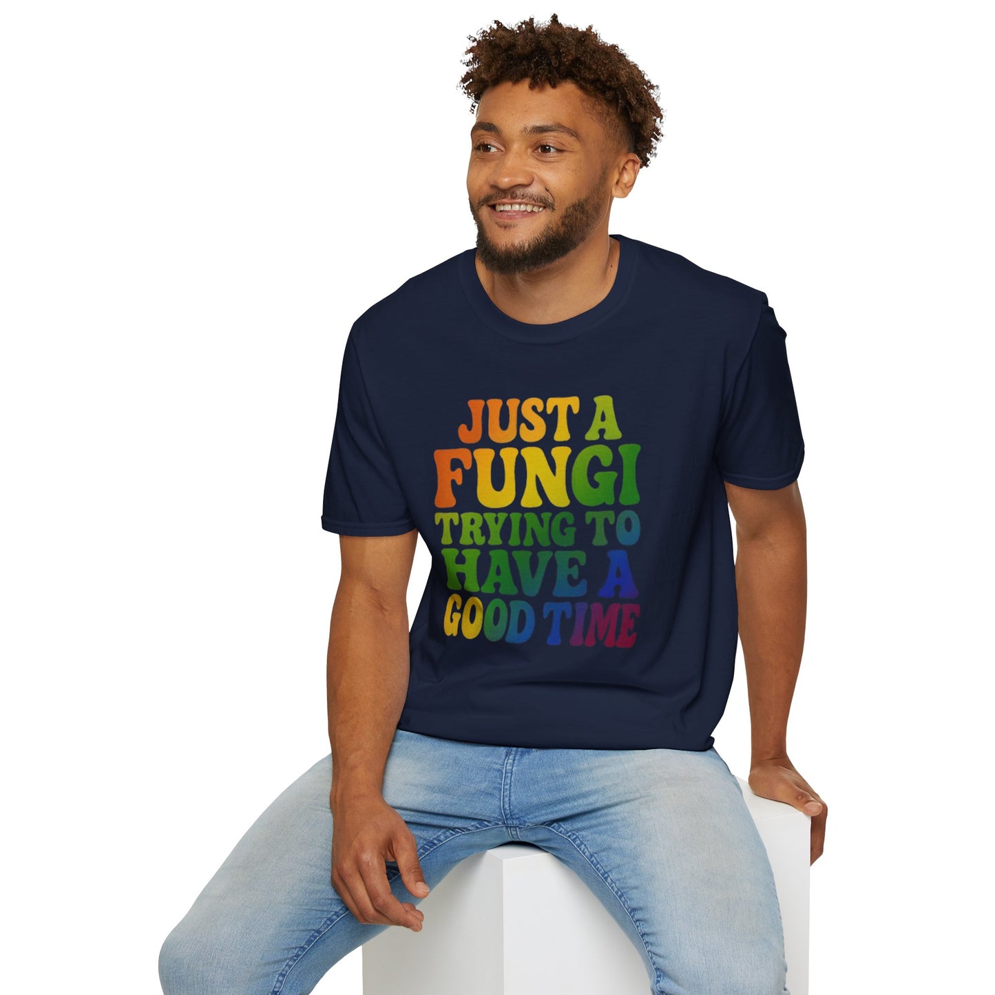 FUNGI🍄-T-Shirt for Fungi Lovers, Quirky Gift, Festival Wear, Casual Style, Nature Theme