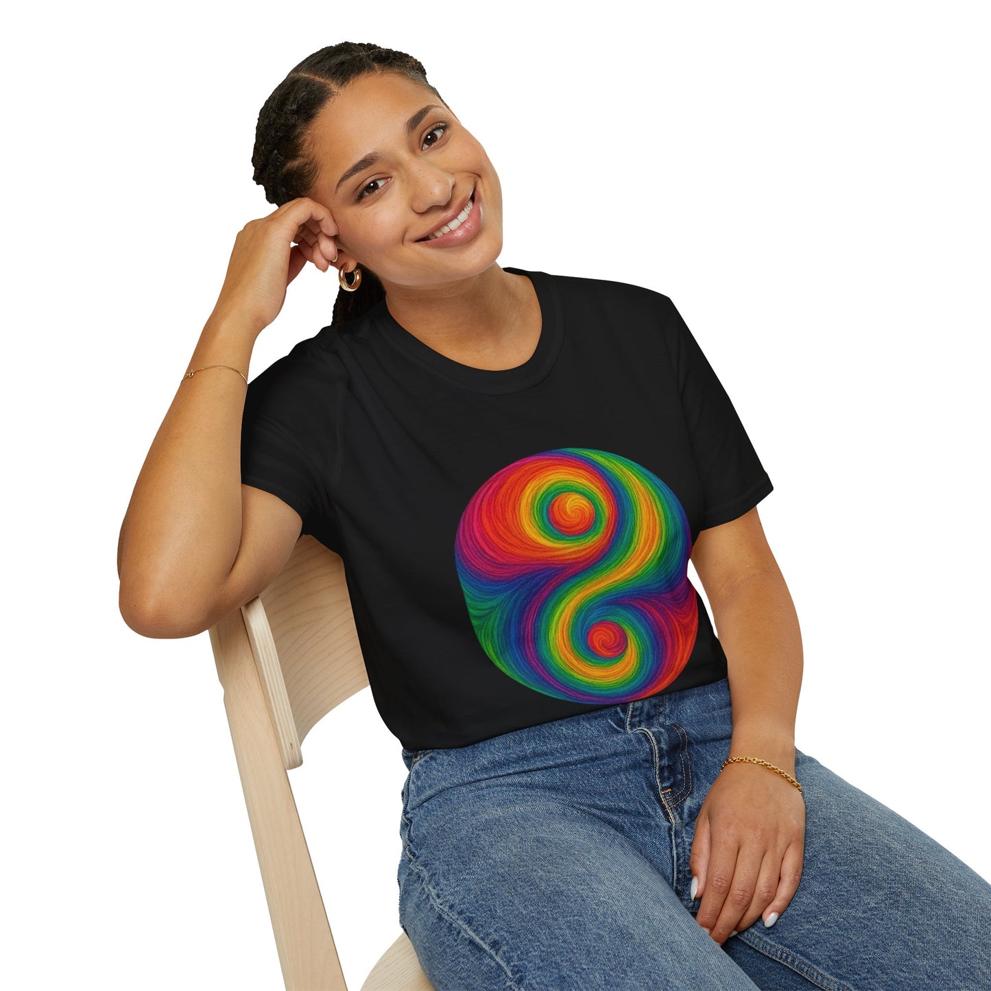 Trippy Stitch Yin Yang T-Shirt ☯️