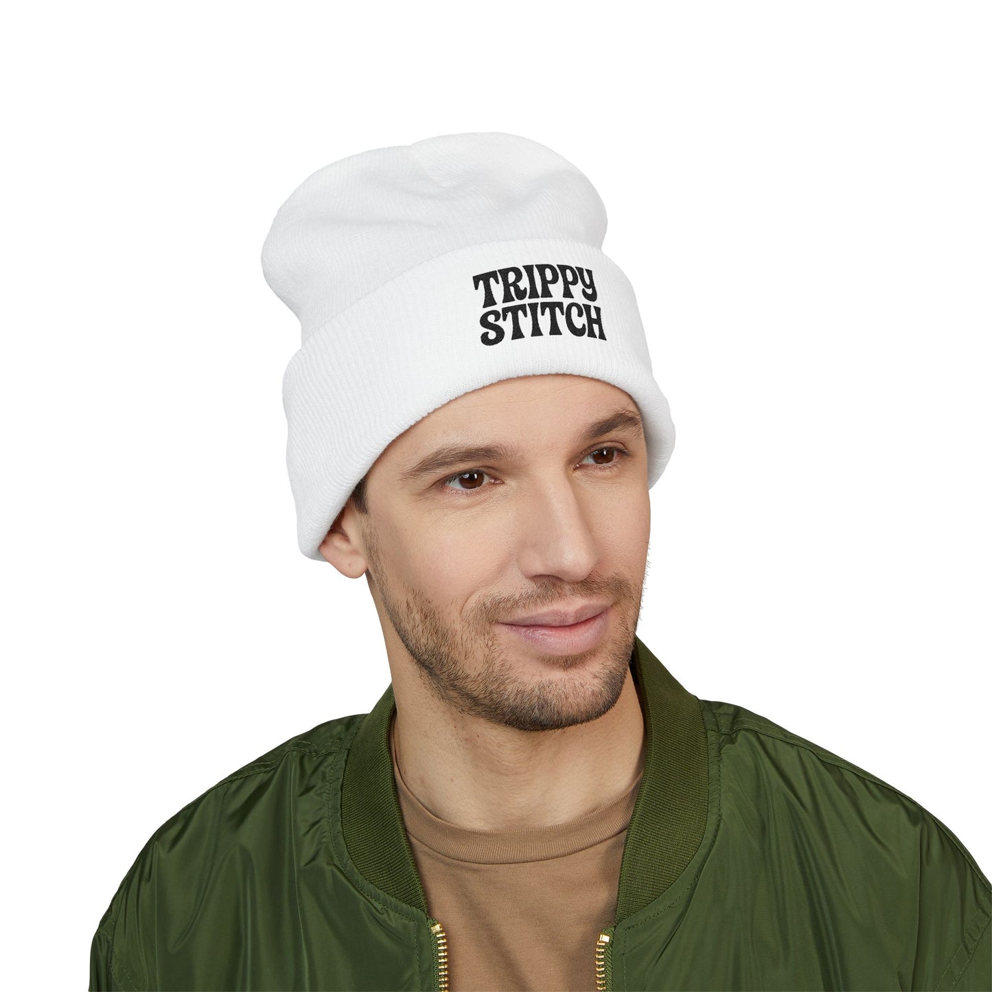 Trippy Stitch Beanie - Classic Cuffed Hat for Style, Winter, Gifts, Outdoor Activities, Streetwear