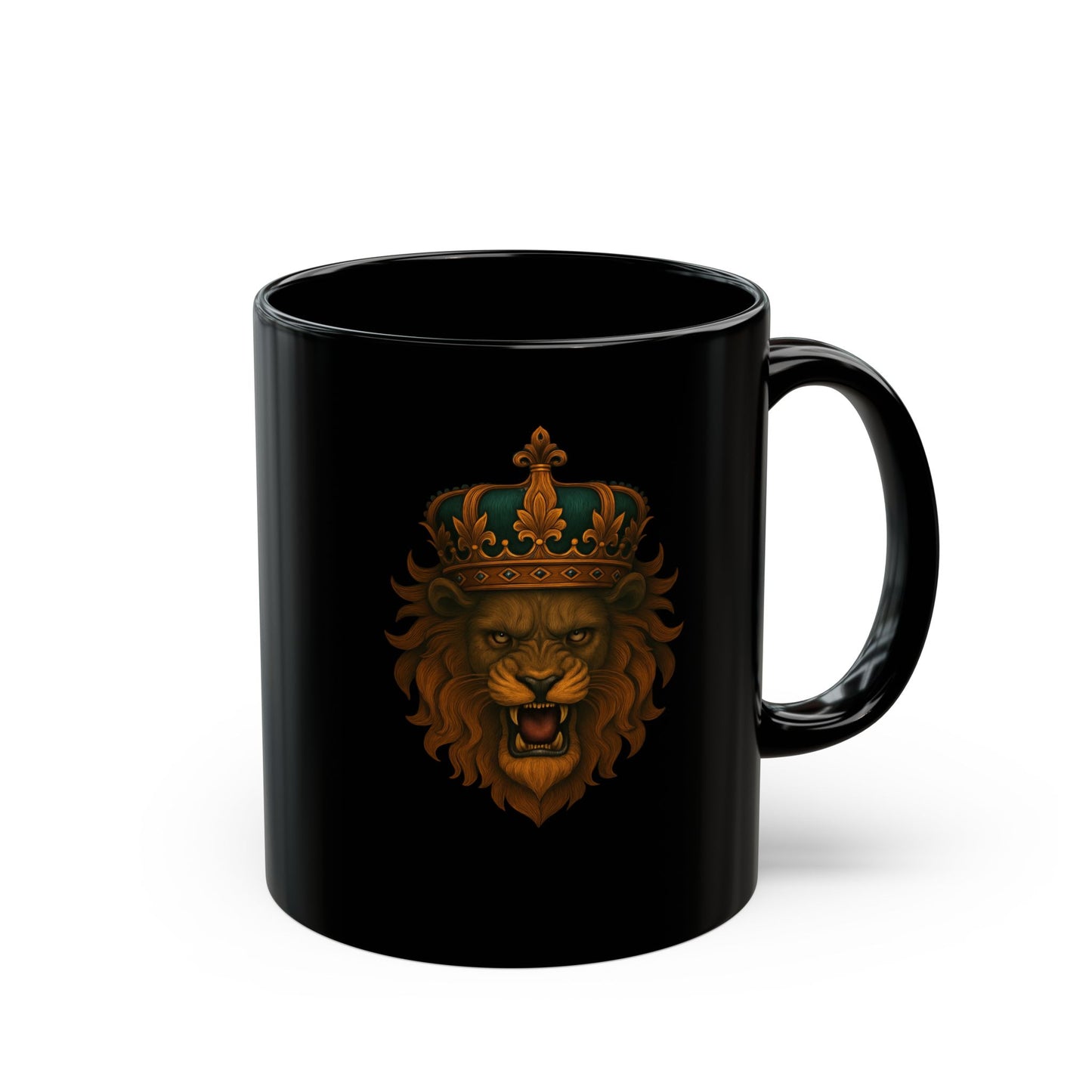 Crowned Lion King Coffee Mug
