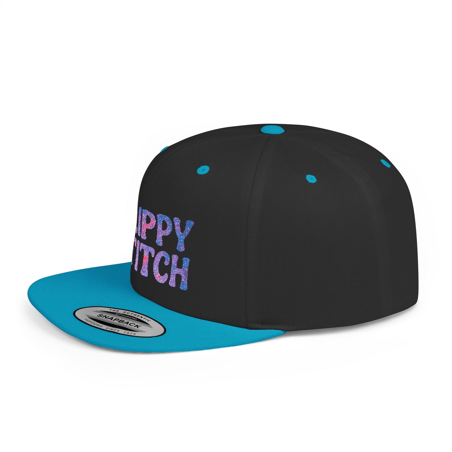 Trippy Stitch Cosmic⭐Flat Bill Snapback Hat