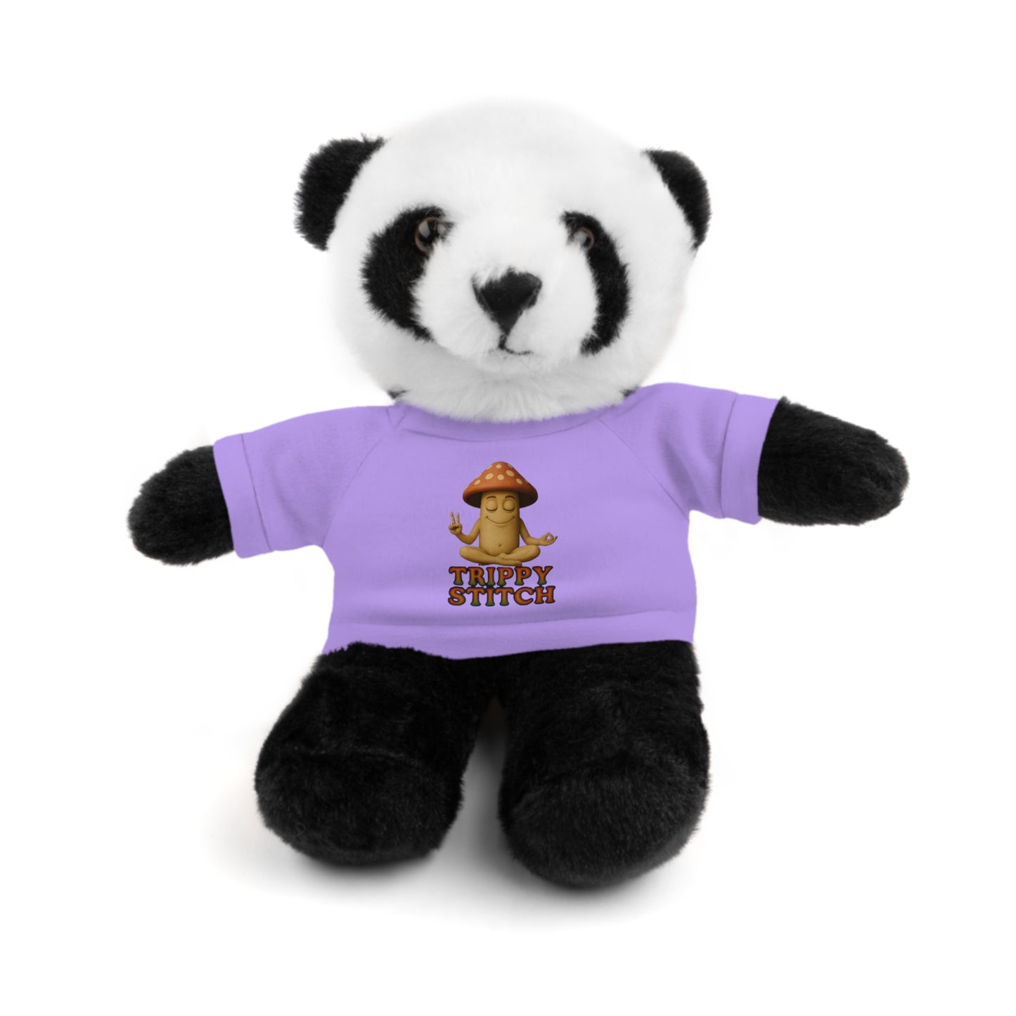 Stuffed Animal with Mani the Mushroom Tee, Cute Plush Toy, Gift for Kids, Personalized Stuffed Bear, Birthday Present, Relaxation Buddy