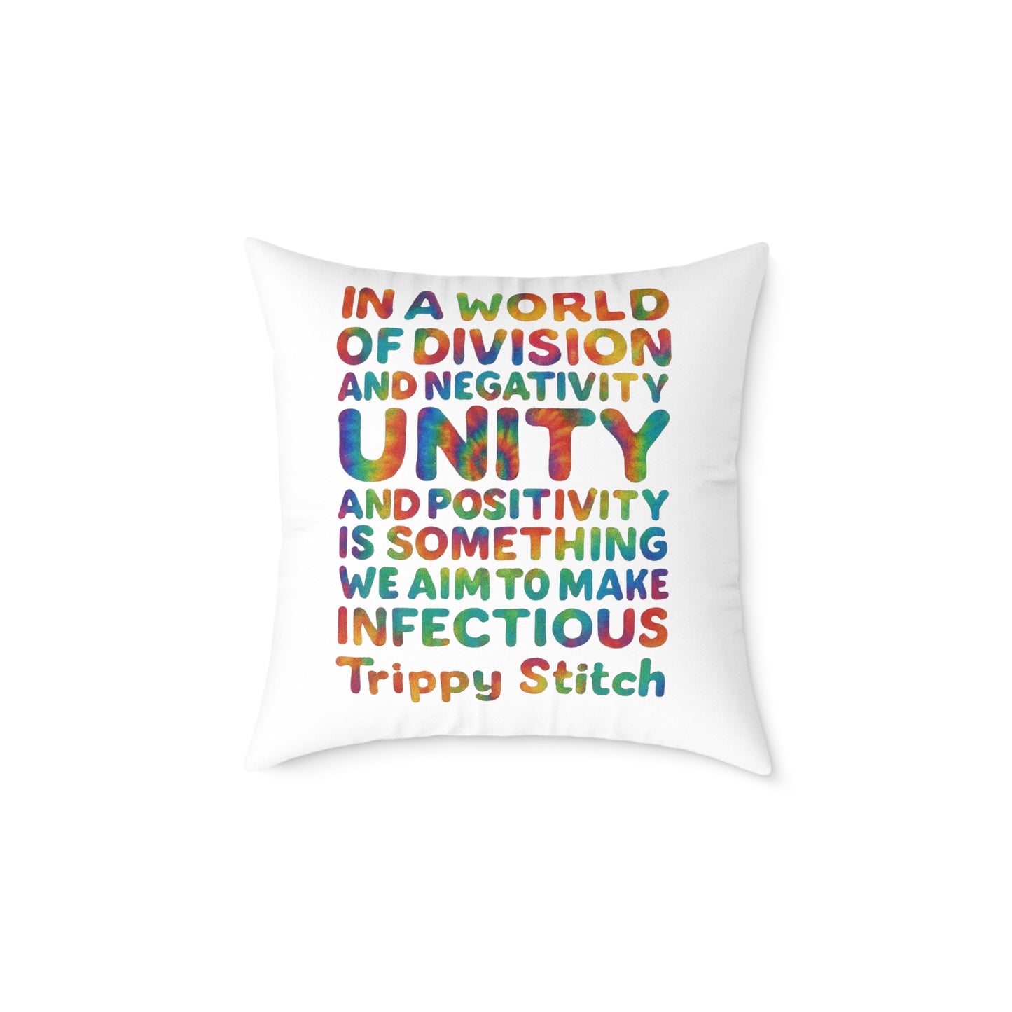 Unity Tie Dye Swirl Pillow