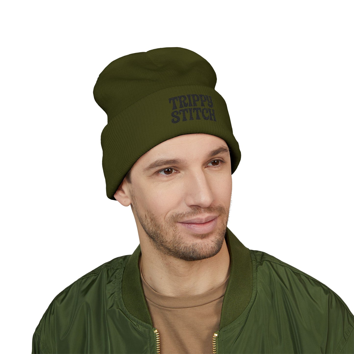 Trippy Stitch Beanie - Classic Cuffed Hat for Style, Winter, Gifts, Outdoor Activities, Streetwear