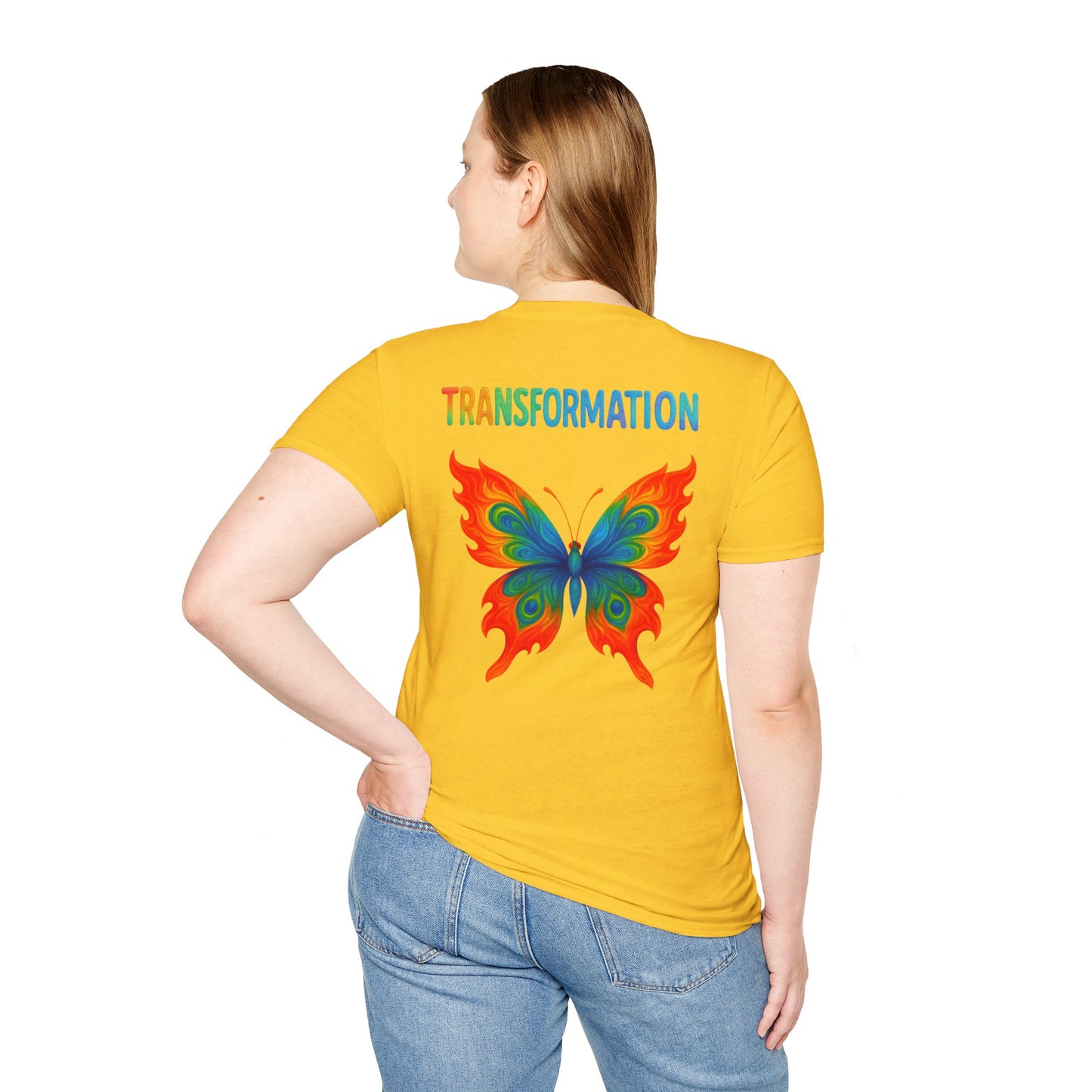 Beautiful Transformation T-Shirt, Colorful Caterpillar and Butterfly Tee, Nature Inspired Art Shirt, Unique Gift for Nature Lovers