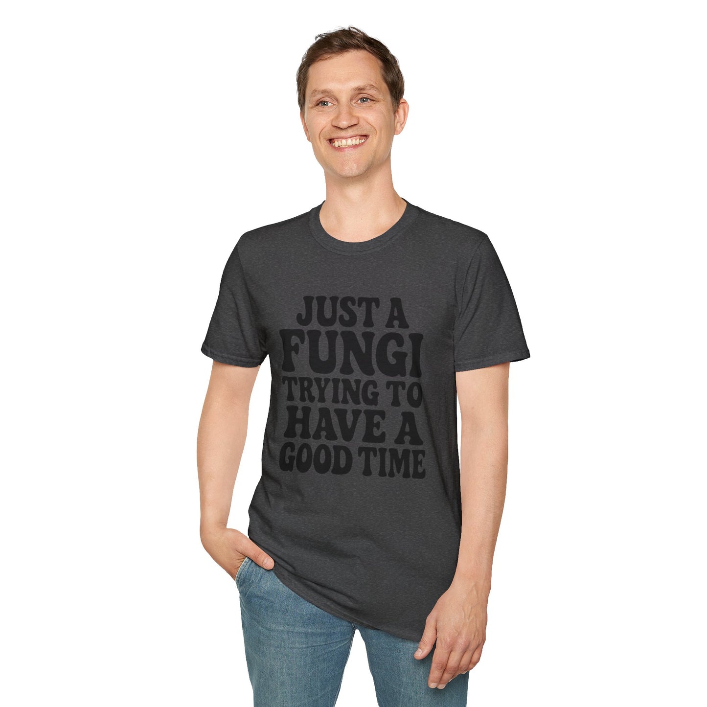 FUNGI🍄-T-Shirt for Fungi Lovers, Quirky Gift, Festival Wear, Casual Style, Nature Theme