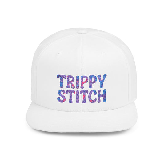 Trippy Stitch Cosmic⭐Flat Bill Snapback Hat