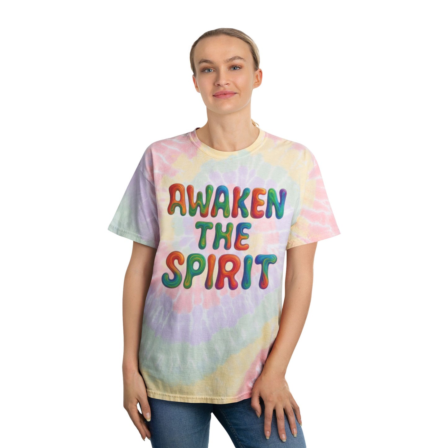 Awaken the Spirit-Trippy Stitch, Boho Vibes, Summer Festival Shirt, Relaxed Fit casual wear