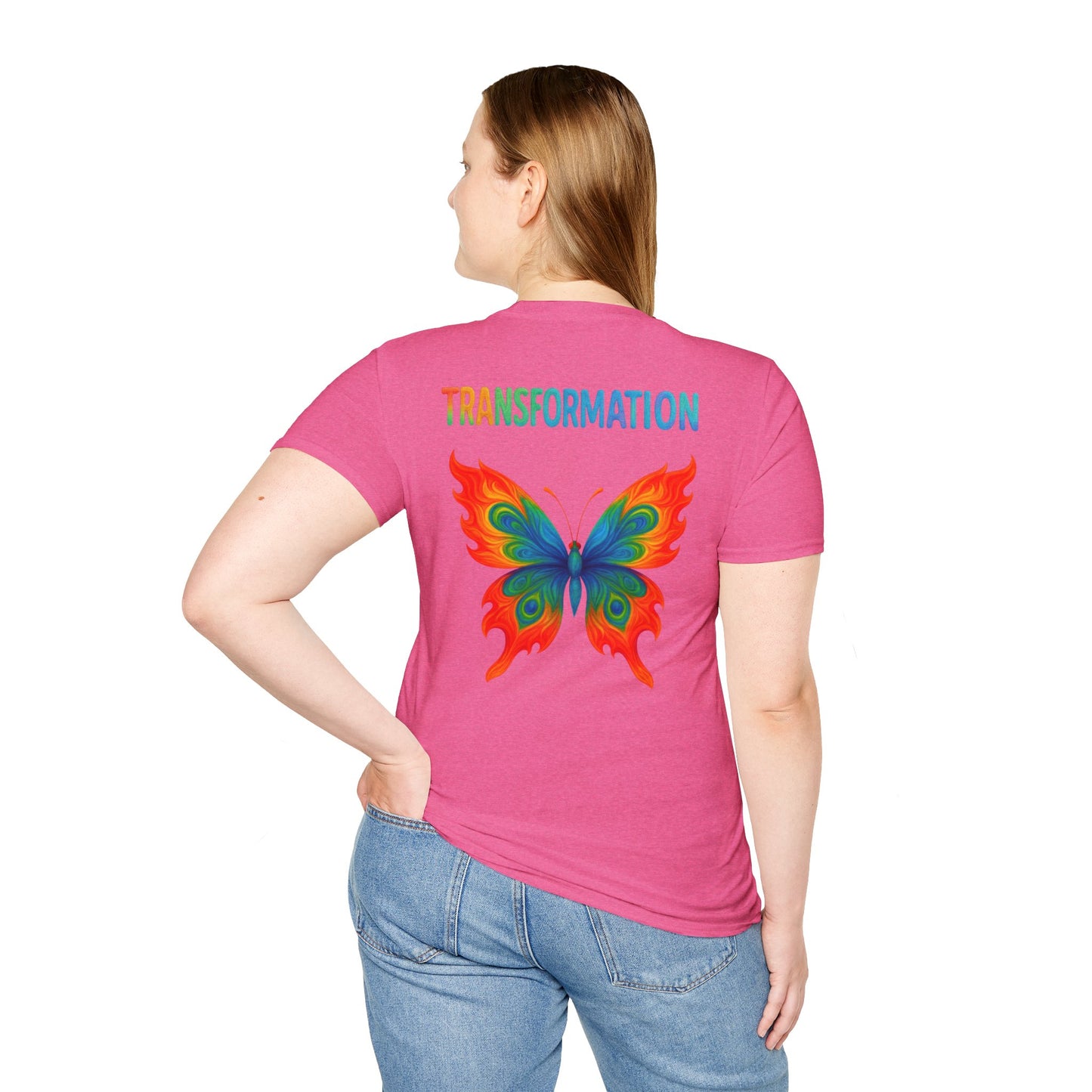 Beautiful Transformation T-Shirt, Colorful Caterpillar and Butterfly Tee, Nature Inspired Art Shirt, Unique Gift for Nature Lovers