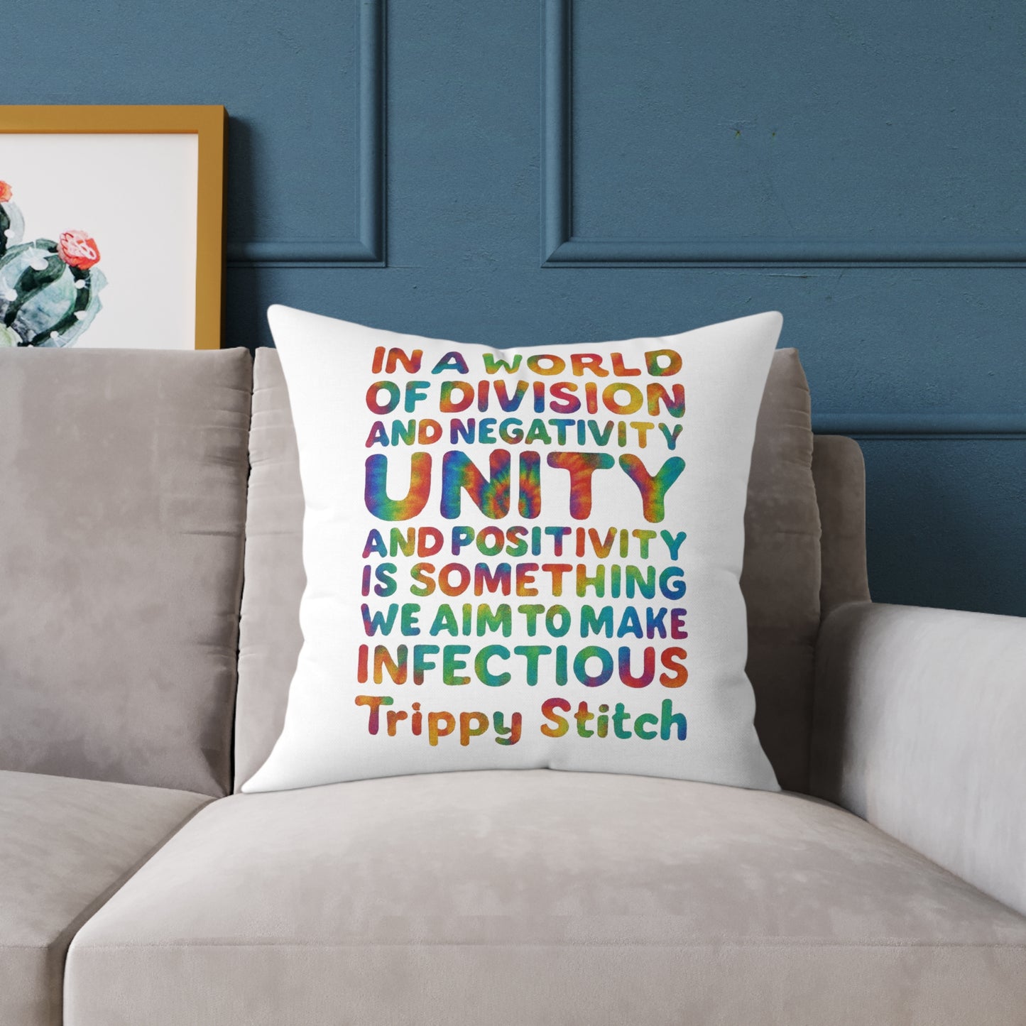 Unity Tie Dye Swirl Pillow