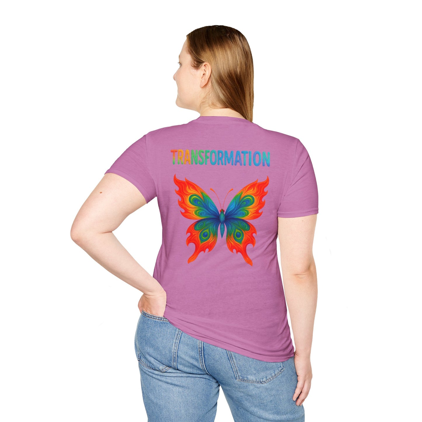 Beautiful Transformation T-Shirt, Colorful Caterpillar and Butterfly Tee, Nature Inspired Art Shirt, Unique Gift for Nature Lovers