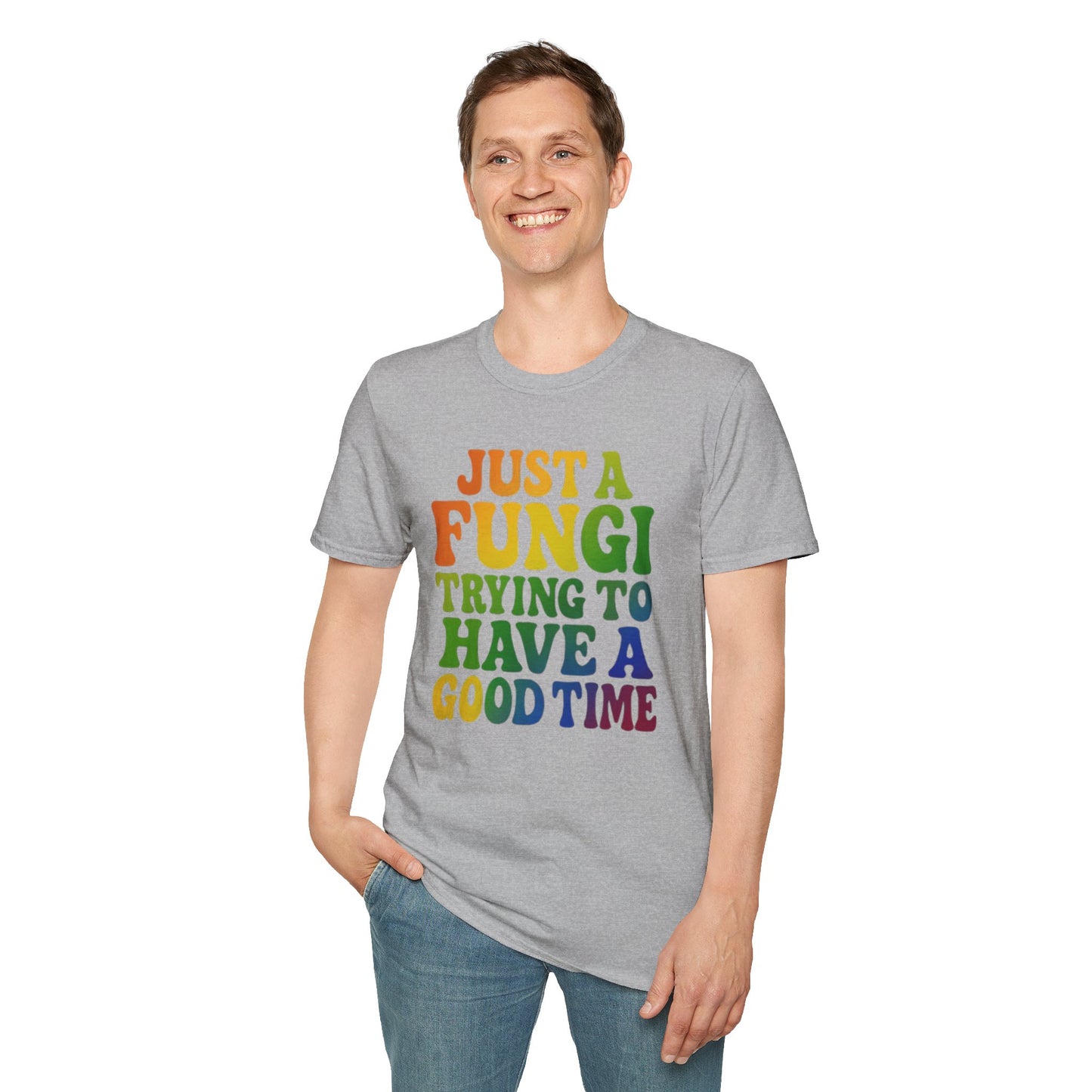 FUNGI🍄-T-Shirt for Fungi Lovers, Quirky Gift, Festival Wear, Casual Style, Nature Theme